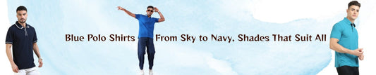blue polo t shirt