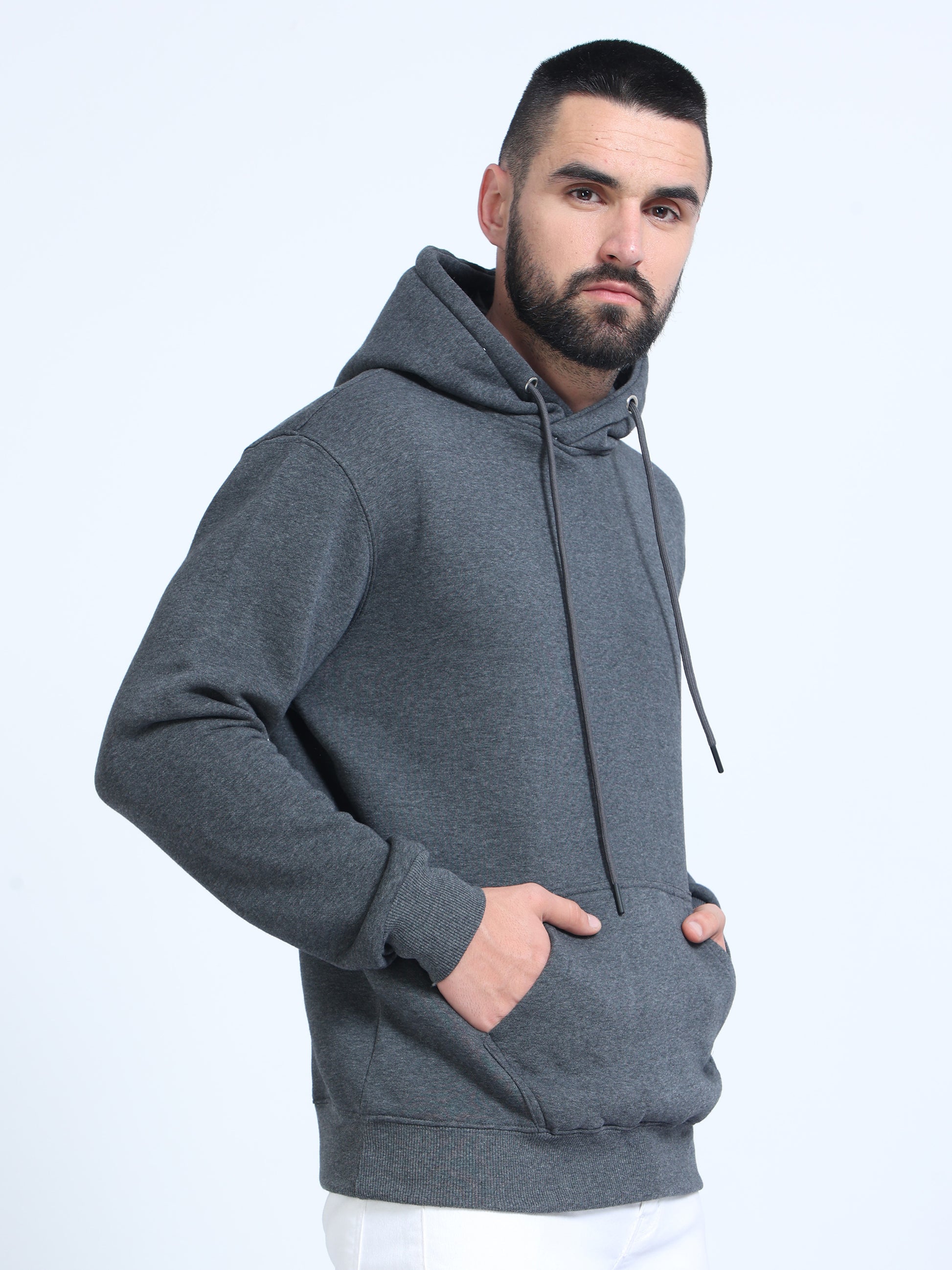 Charcoal Grey Hoodie for Men