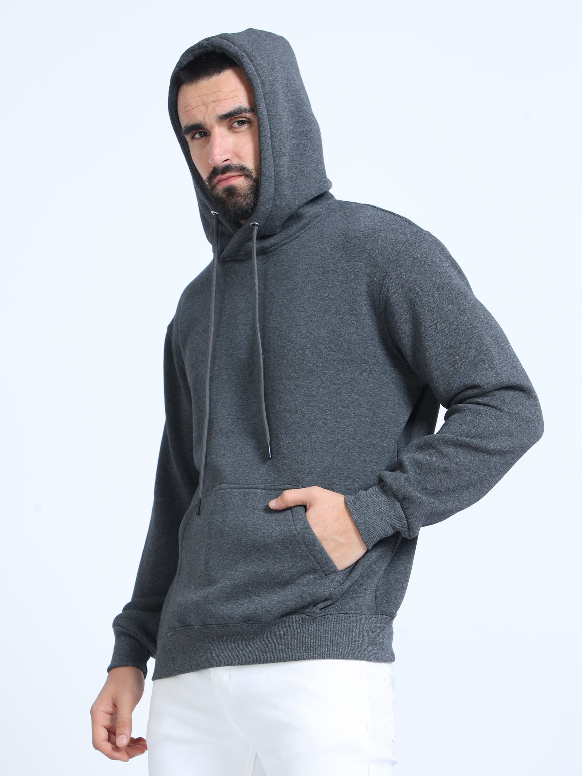Charcoal Grey Hoodie for Men