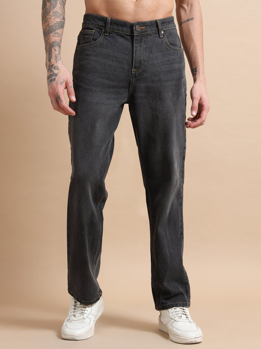 Ash Black Jeans  Washed Effect