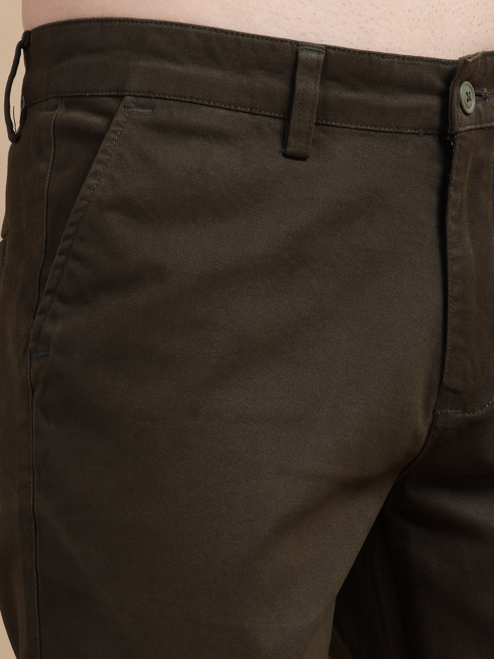 ComfiTwill Stretch Black Olive Pants for Men