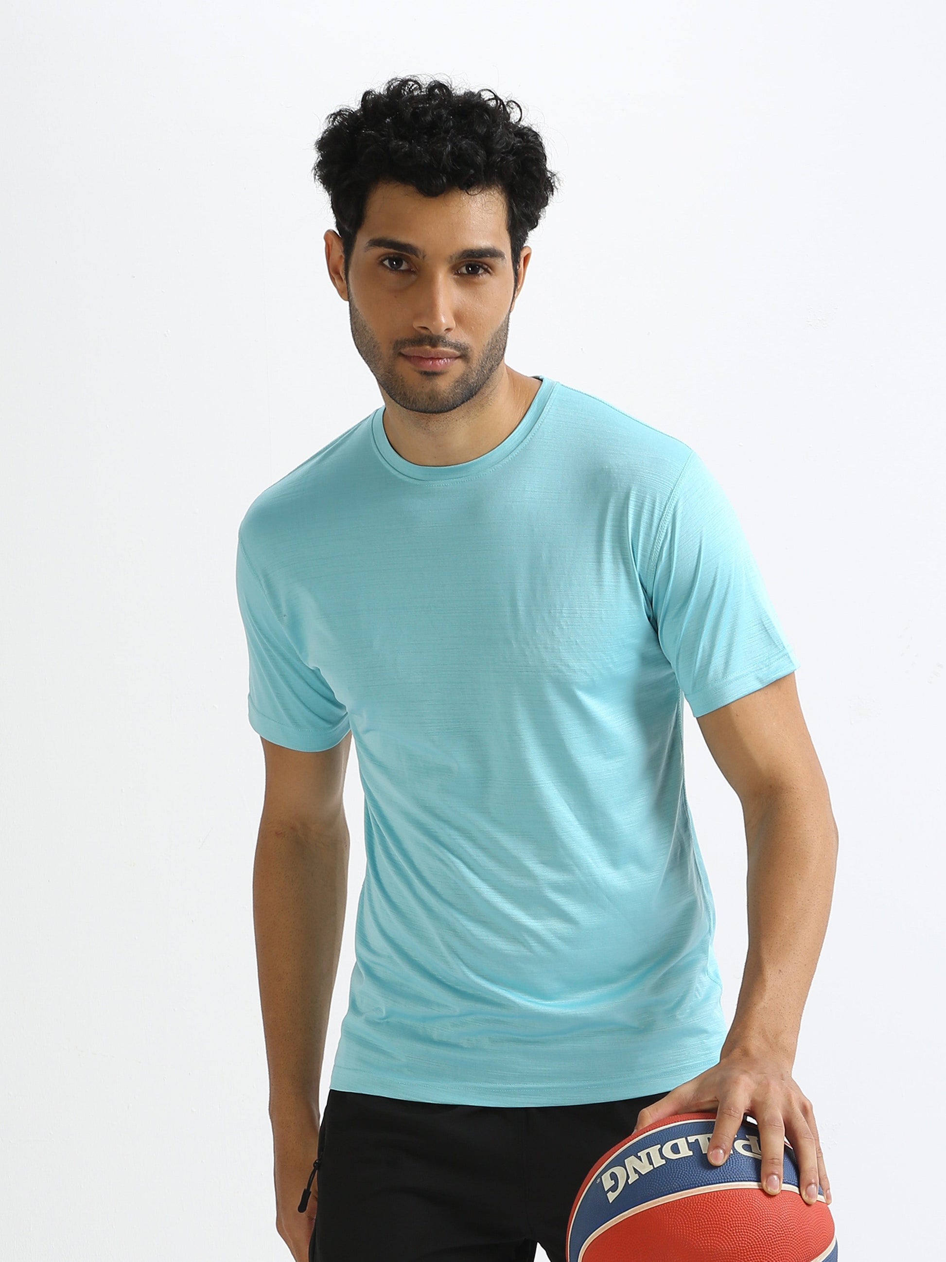 Coral Blue Sports Tee