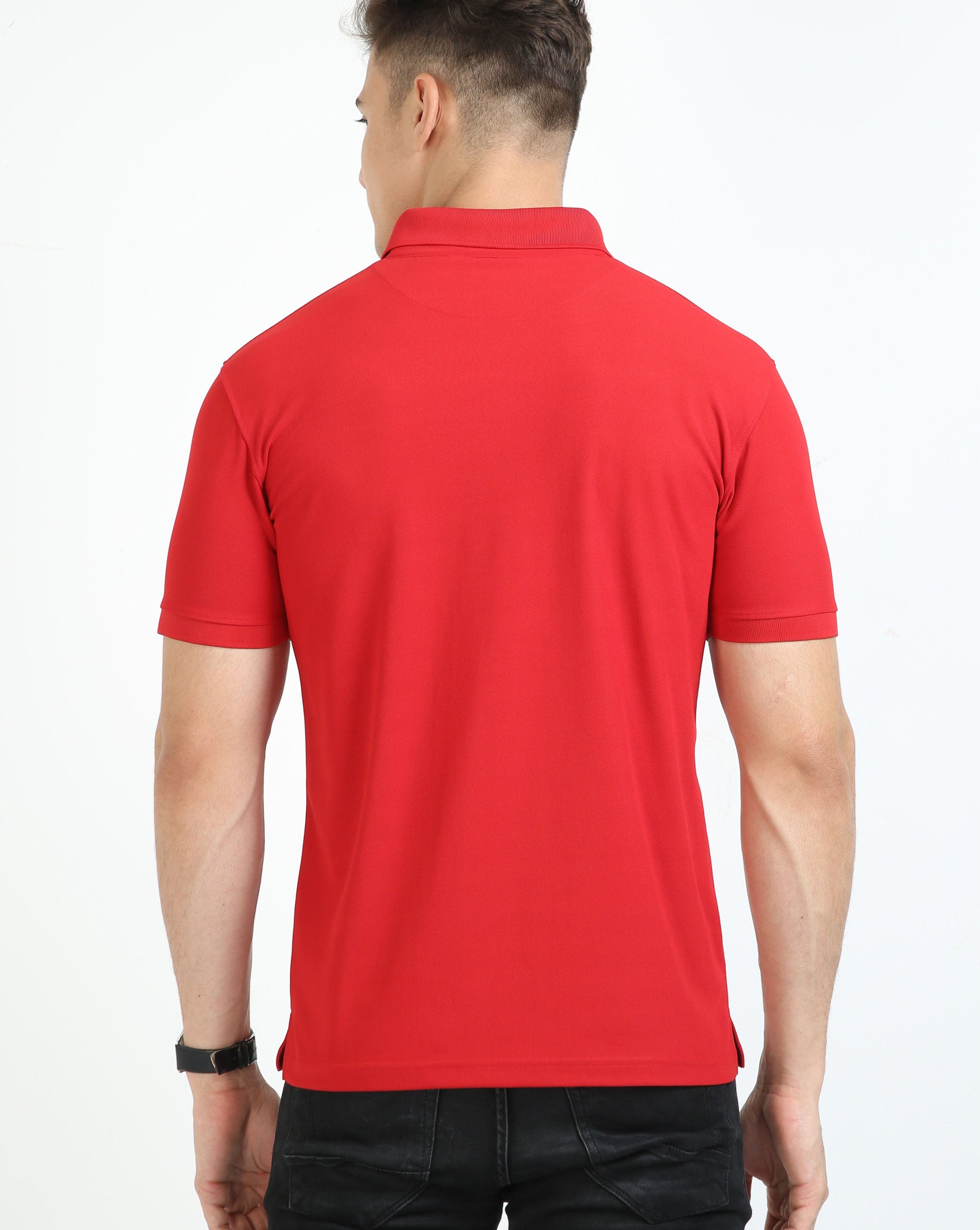 Arrow Red Men's Polo T-shirt