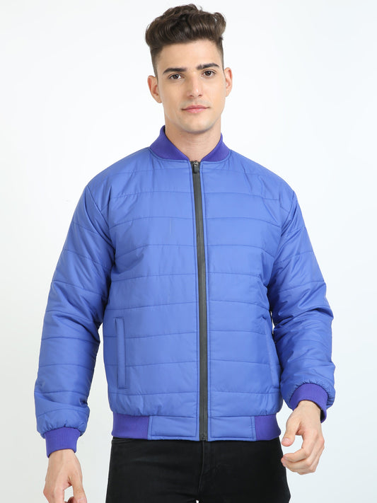 Dark Periwinkle Rib Style Jacket
