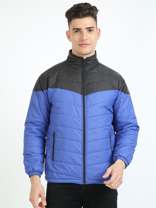 Black and Blue Cut & Sew Jacket