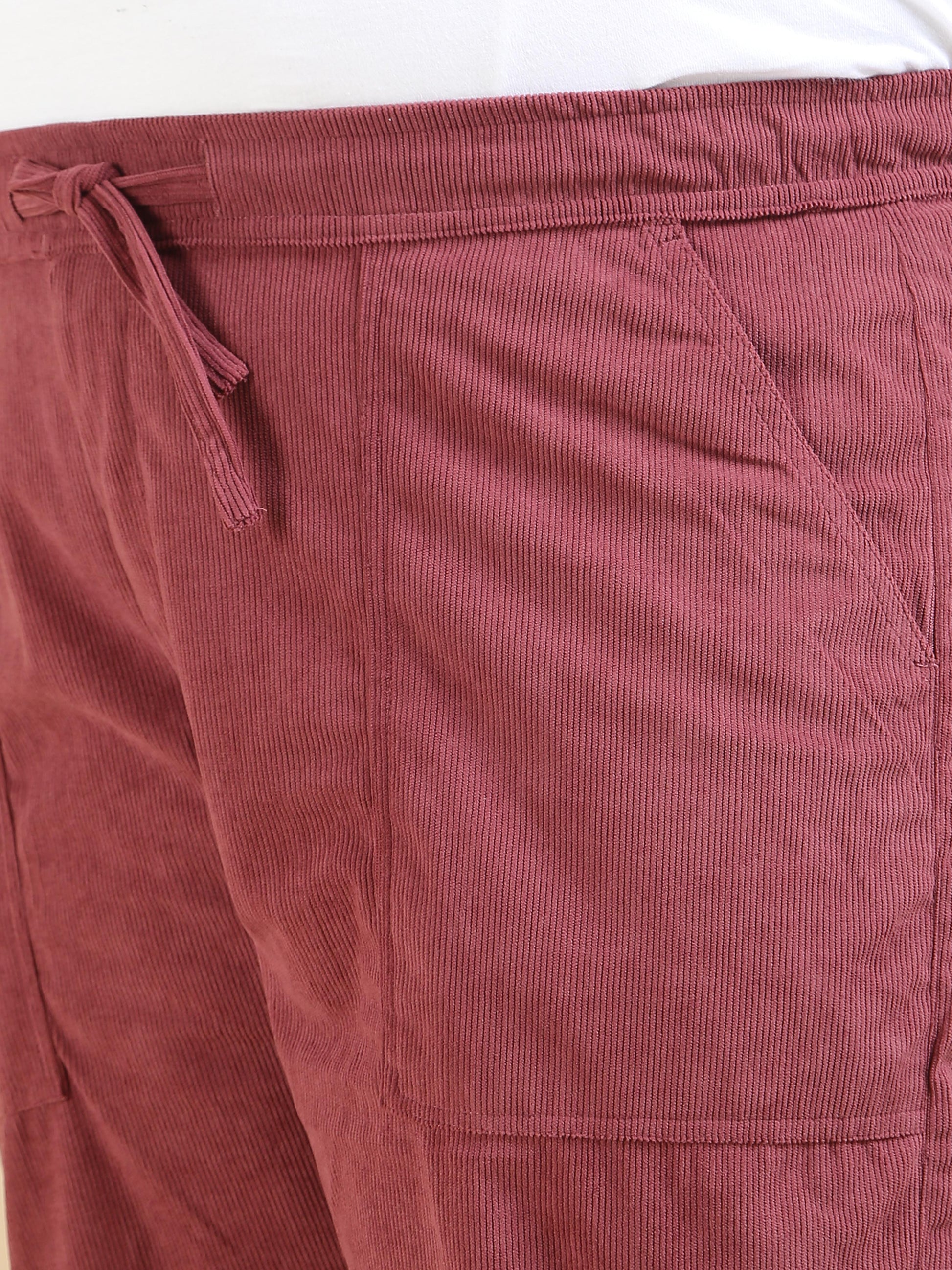 Copper Rust Corduroy Plus Size Mens Trousers
