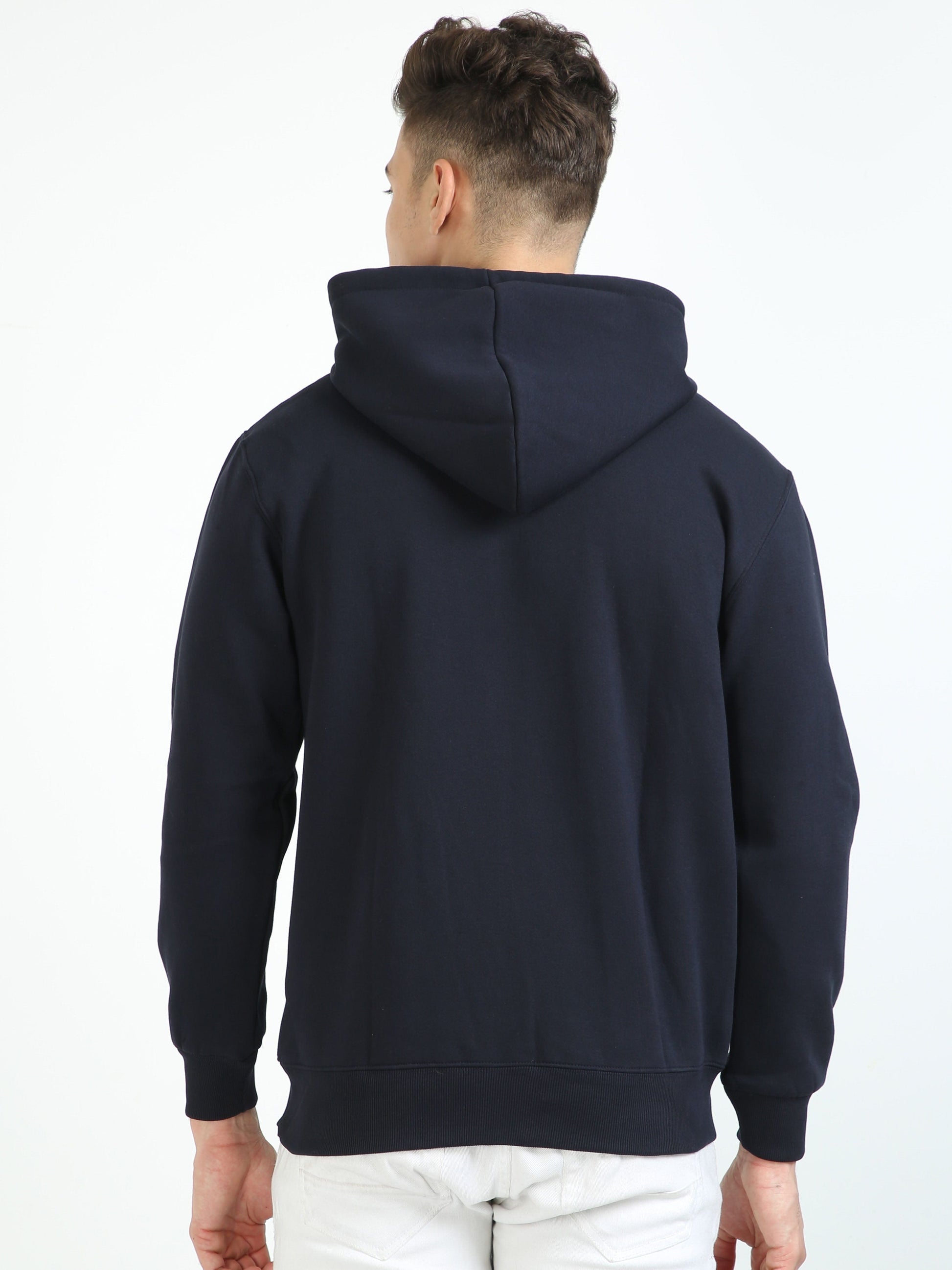 Navy Blue Zipper Hoodie