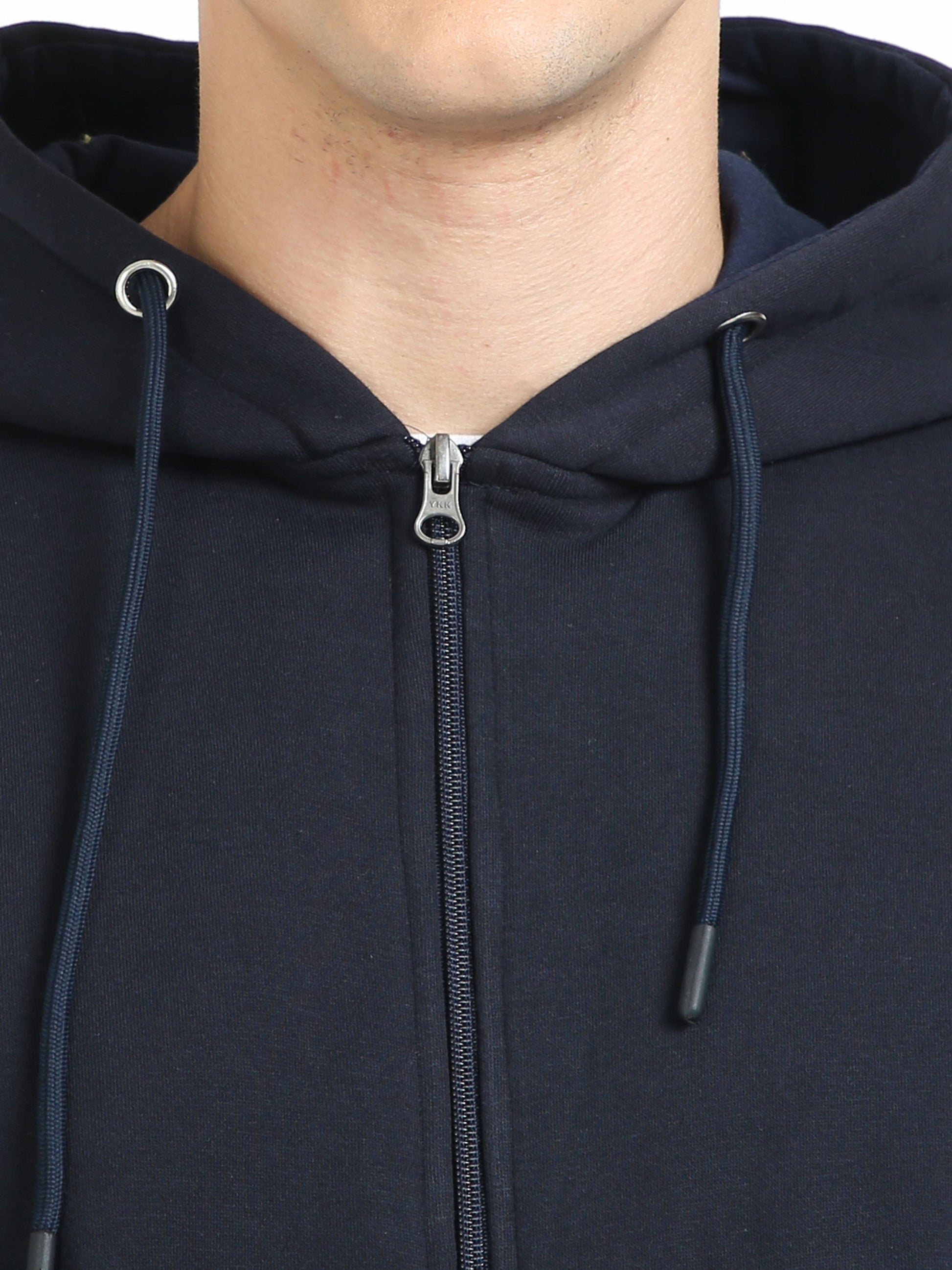 Navy Blue Zipper Hoodie