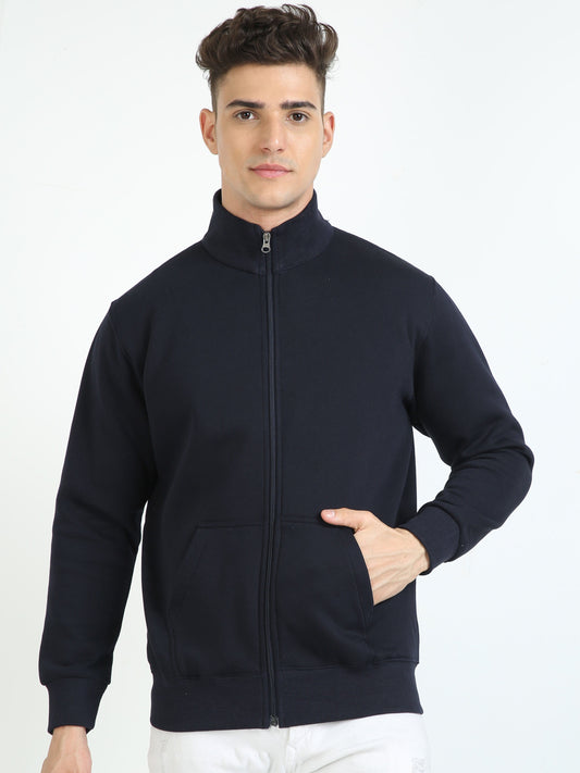 Navy Blue Highneck sweatshirt
