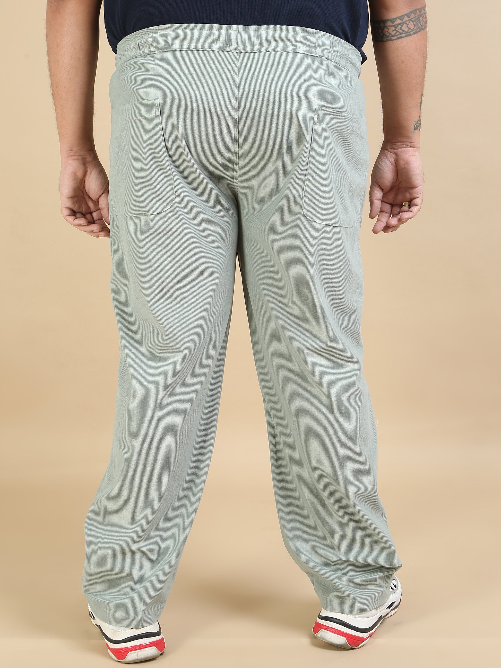 Pista Corduroy Plus Size Trousers for Men
