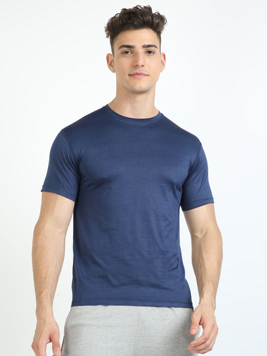 Dark Grey Blue Sports Tee