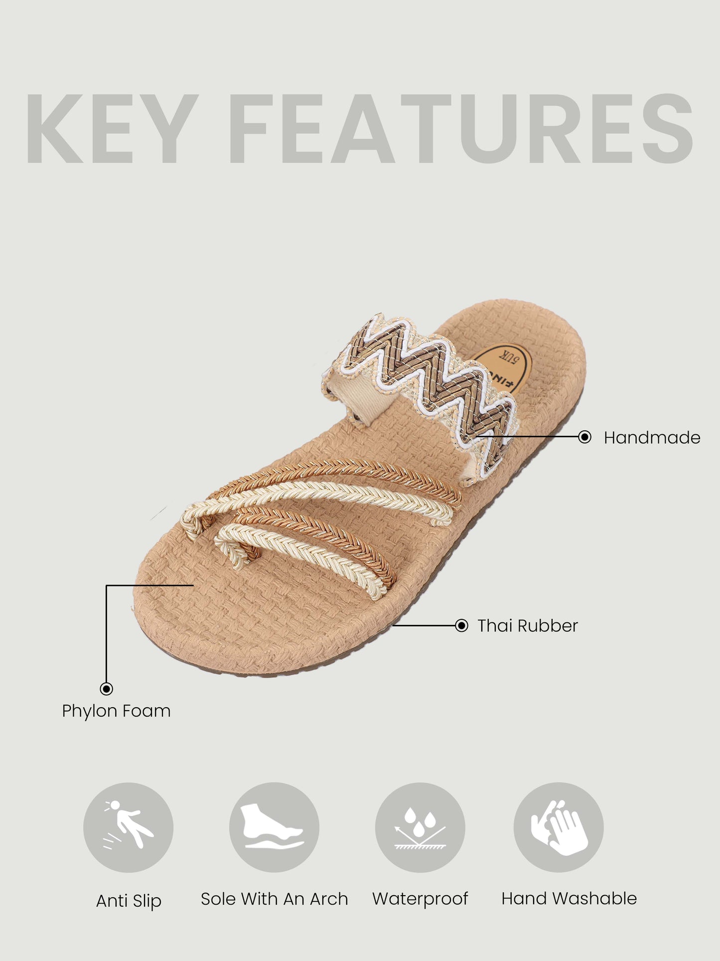 Brown Casual Footwear For Women