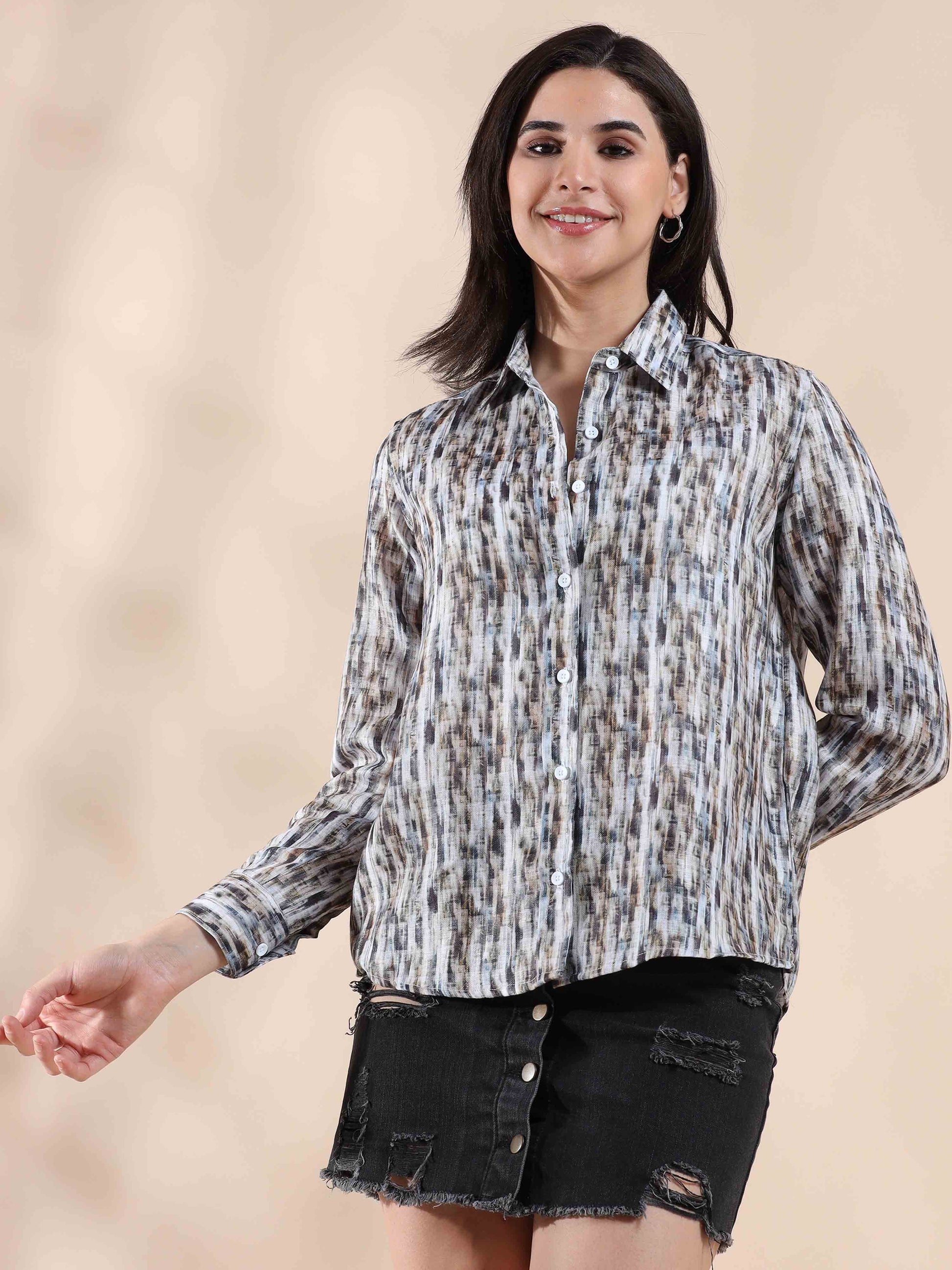 Coastline Cotton Shirt for Women