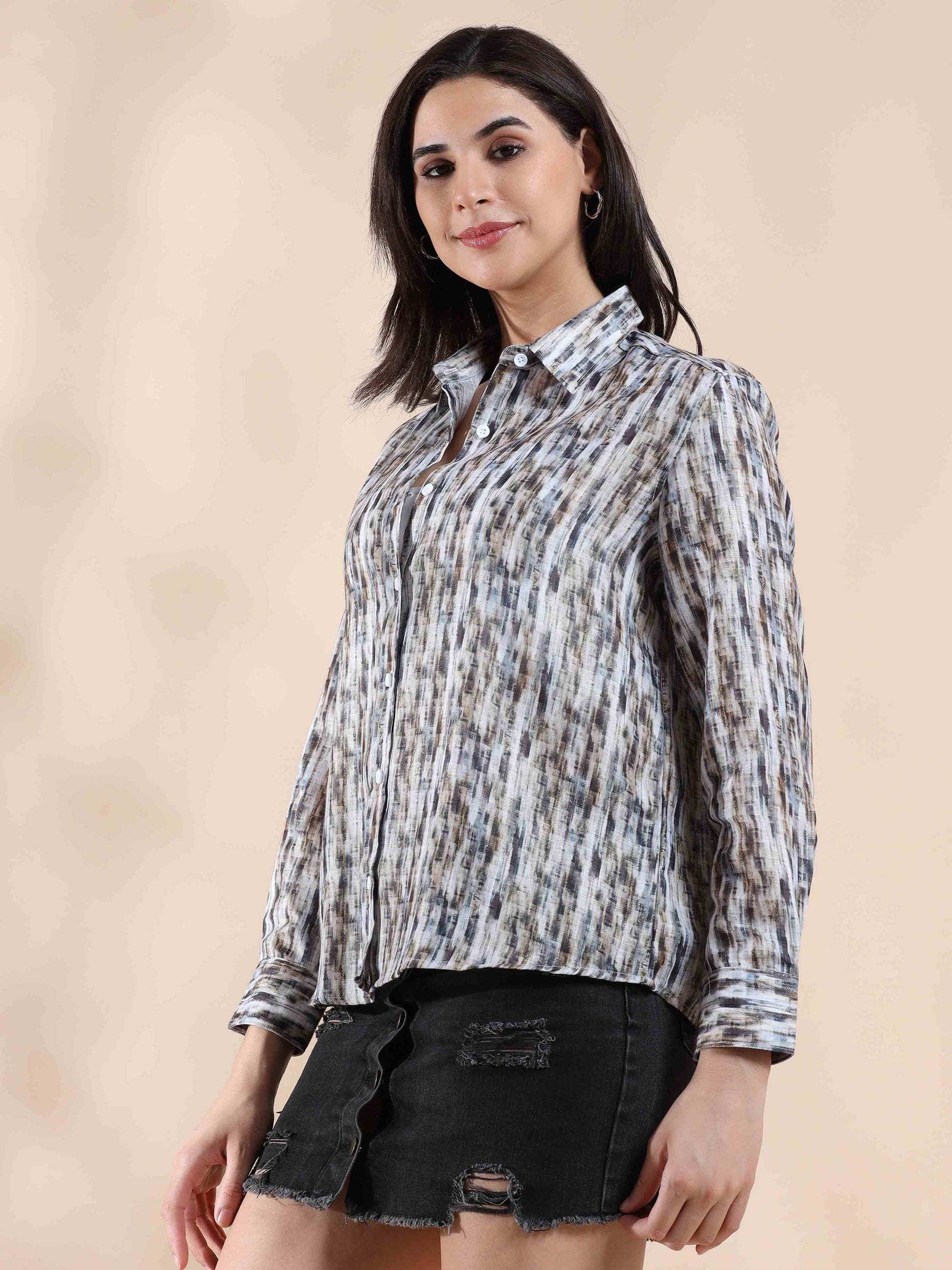 Coastline Cotton Shirt for Women