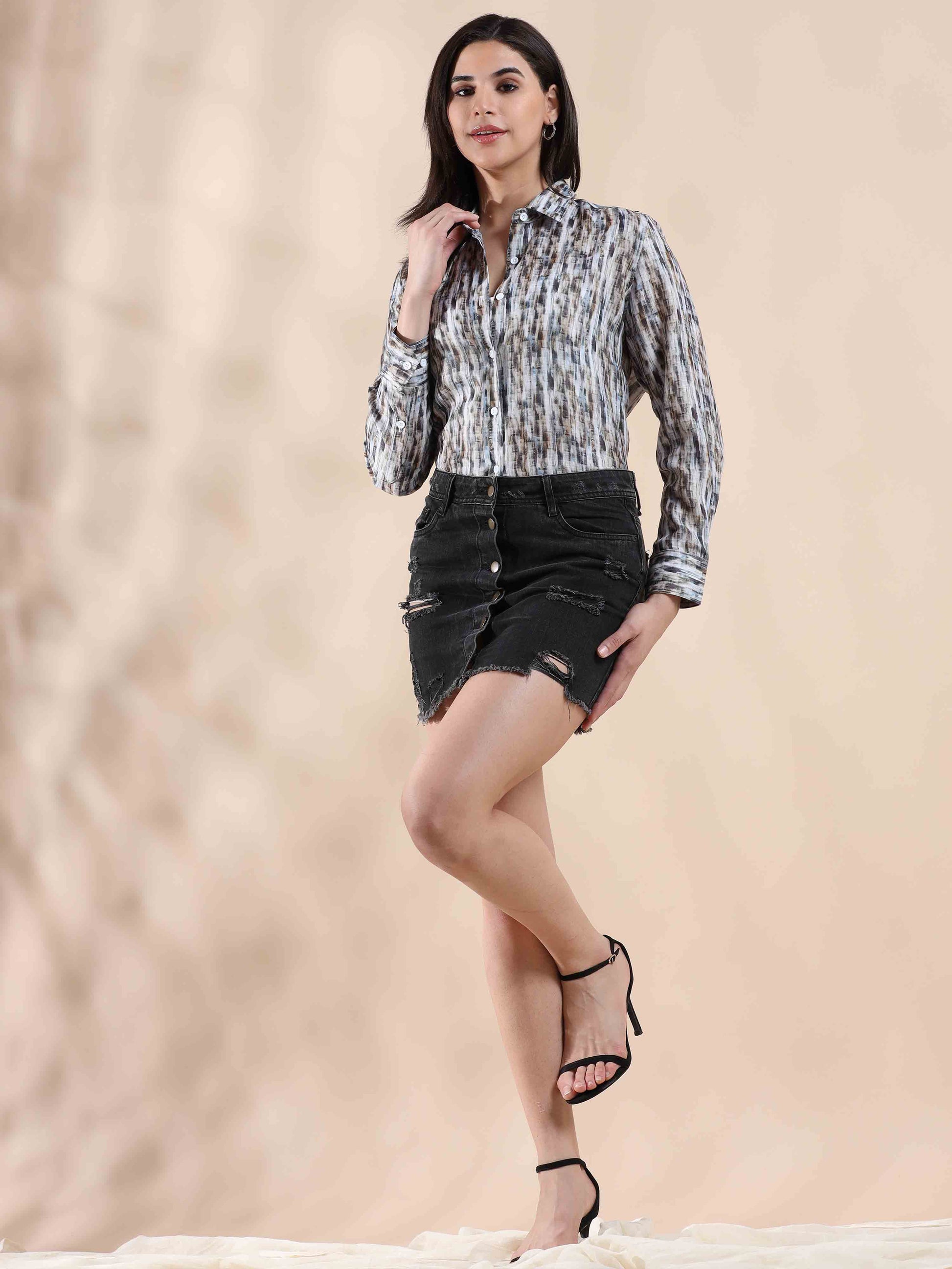Coastline Cotton Shirt for Women