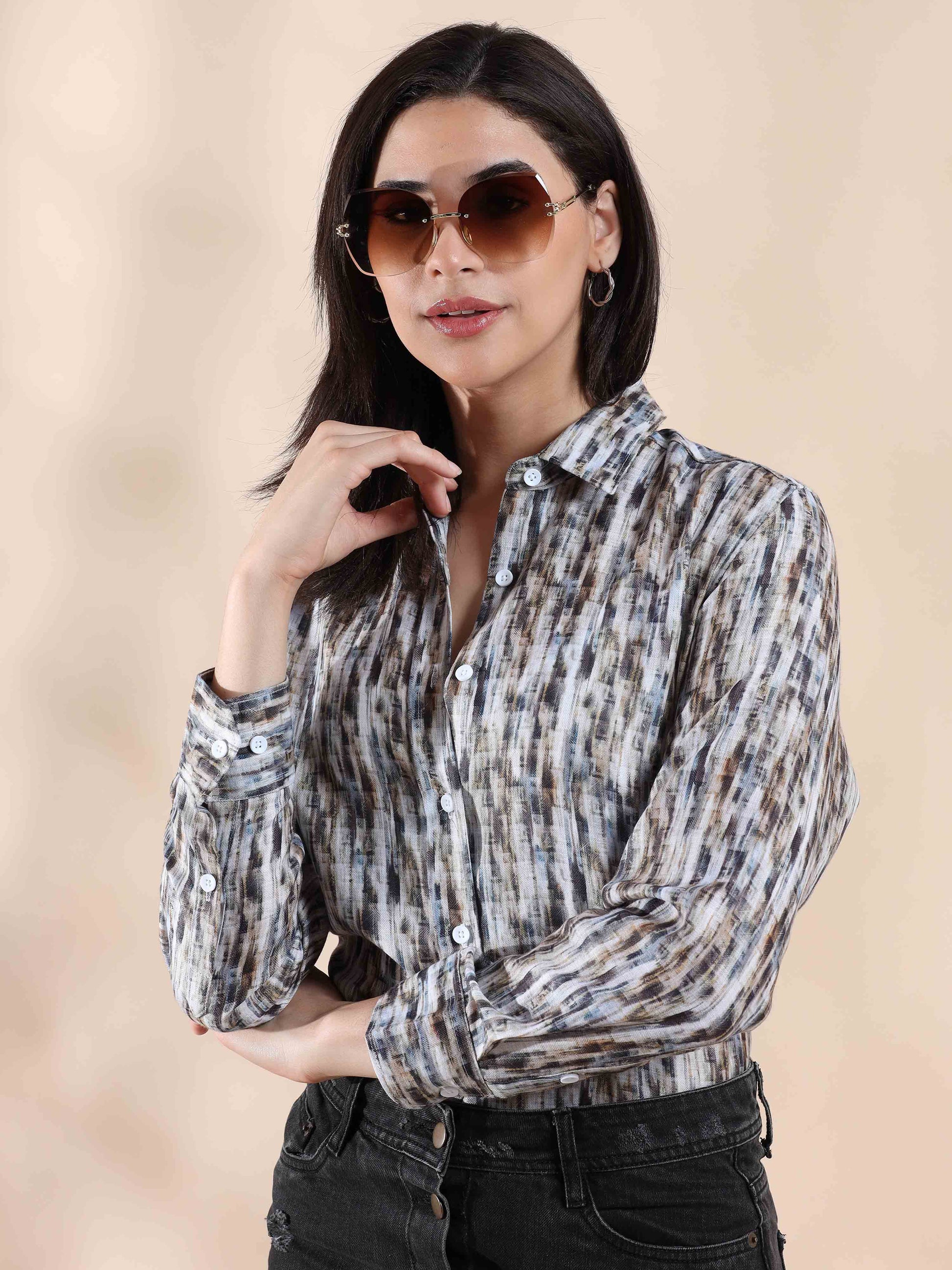 Coastline Cotton Shirt for Women
