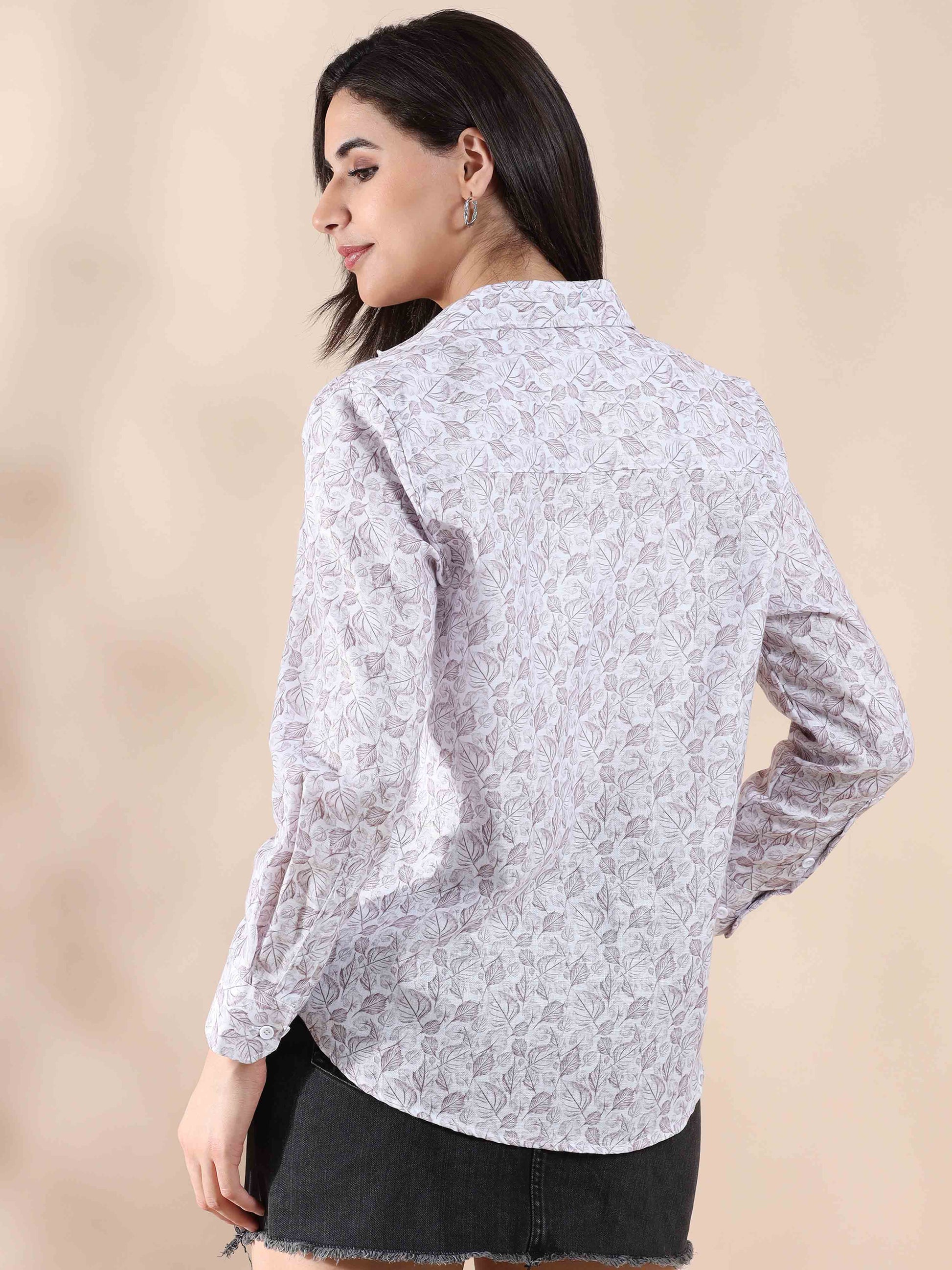 Rose Dreamer Cotton Shirt for Women