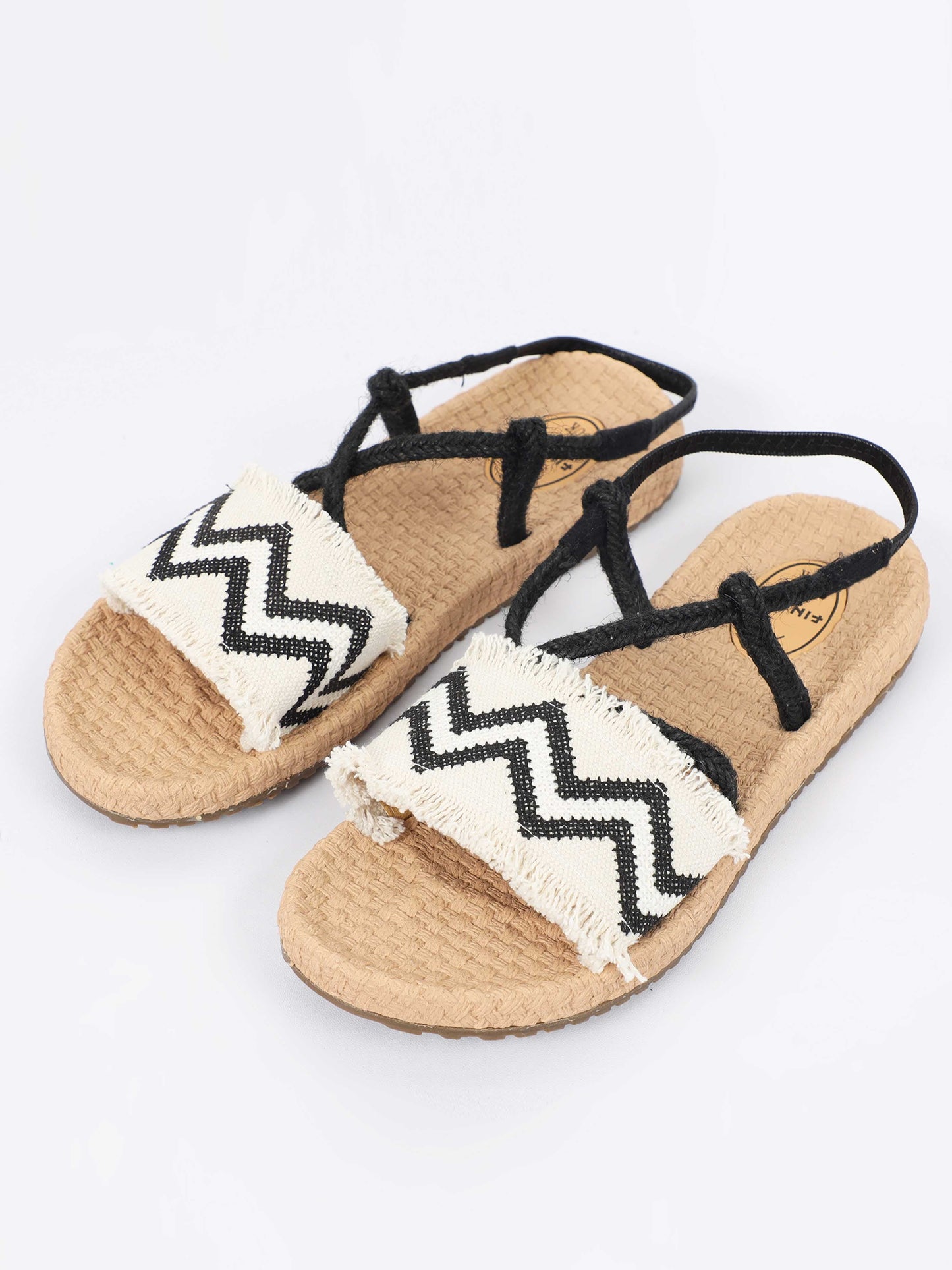 White and Black Footwear for women