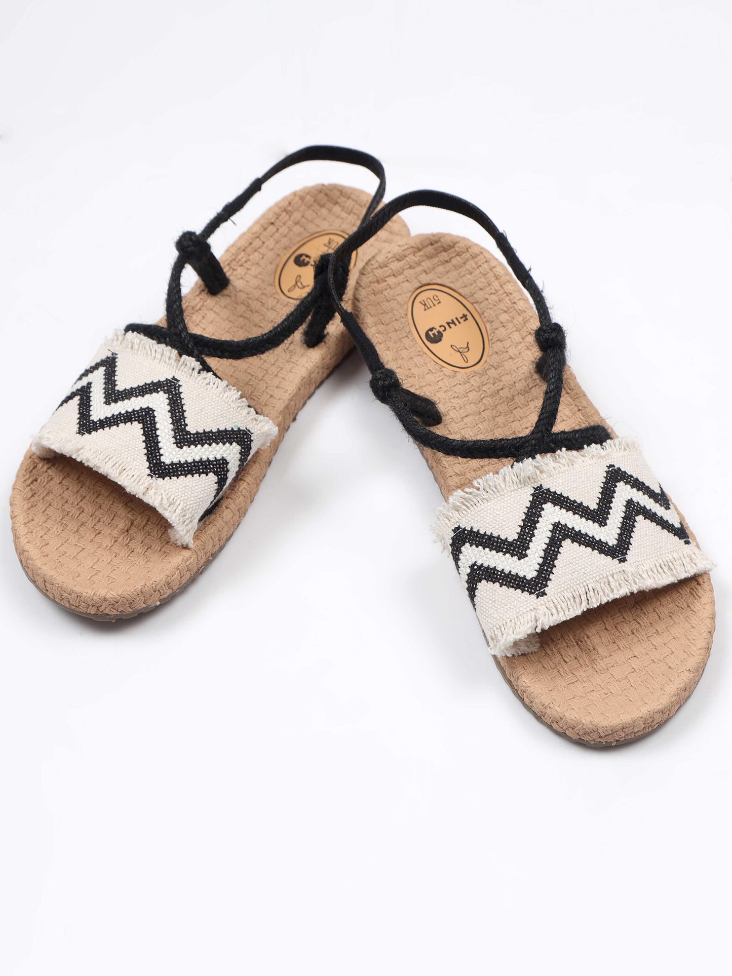 White and Black Footwear for women