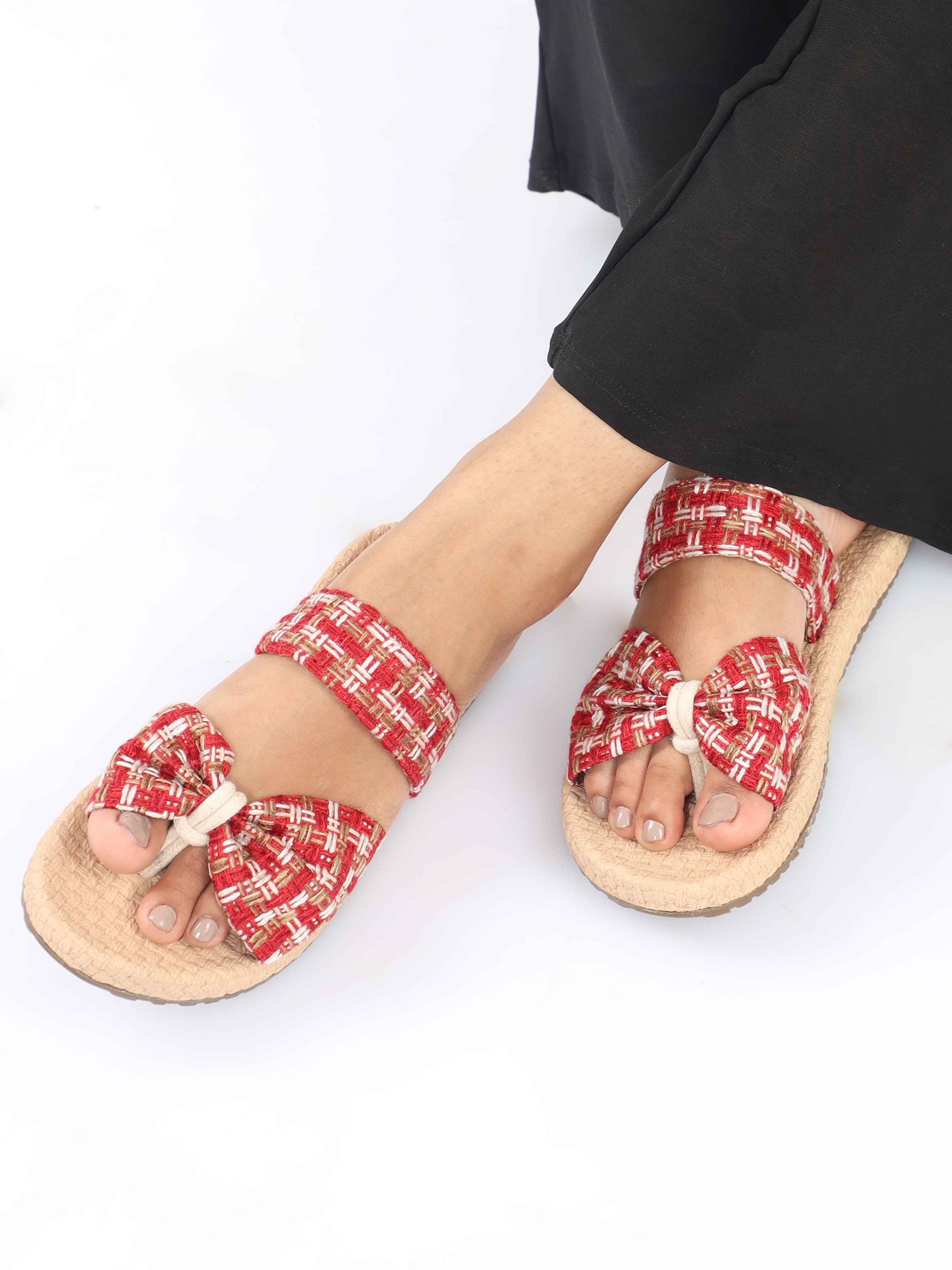 Red Color Stylish Footwear For Women
