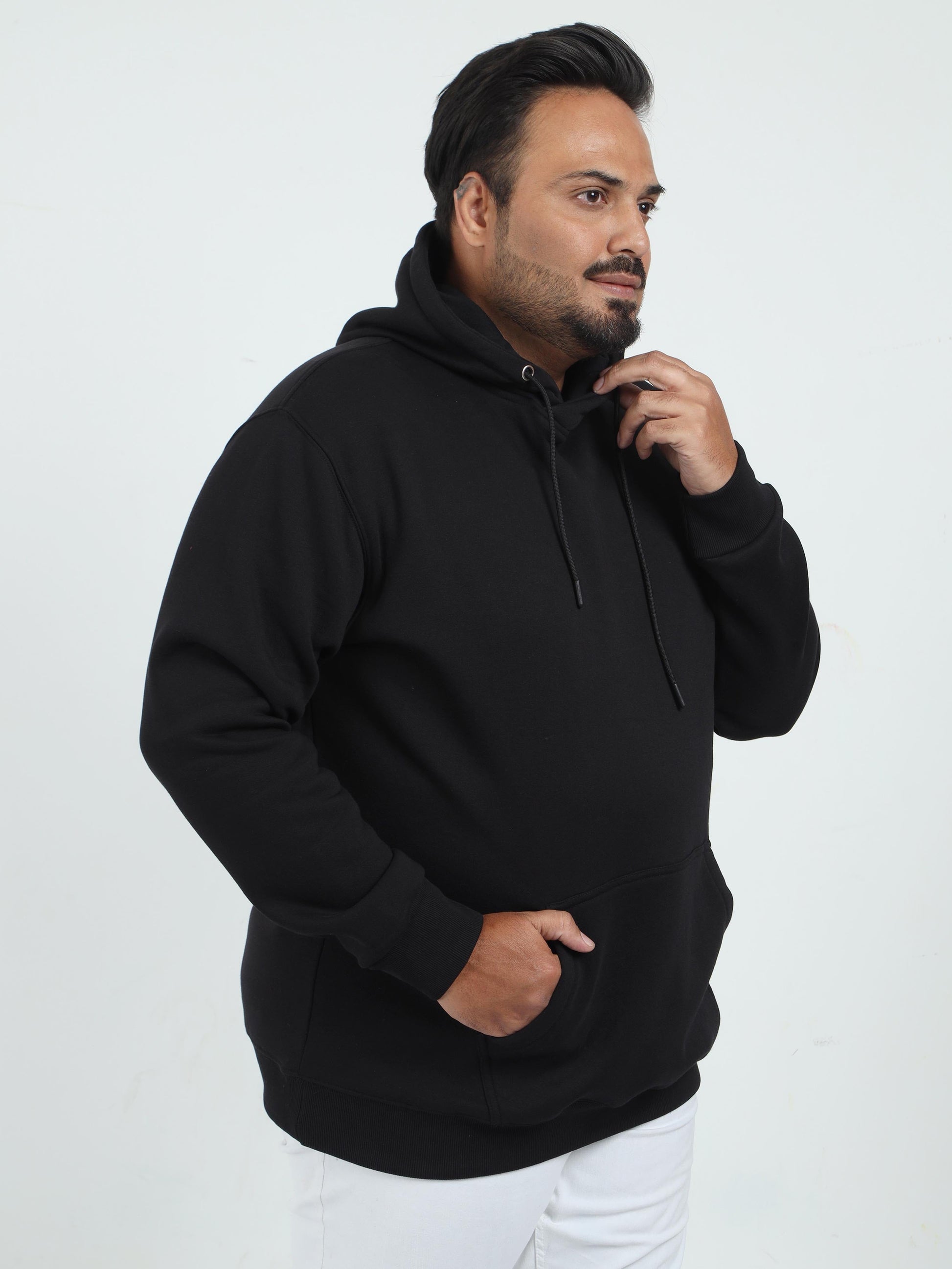 Plus Size Black Hoodie