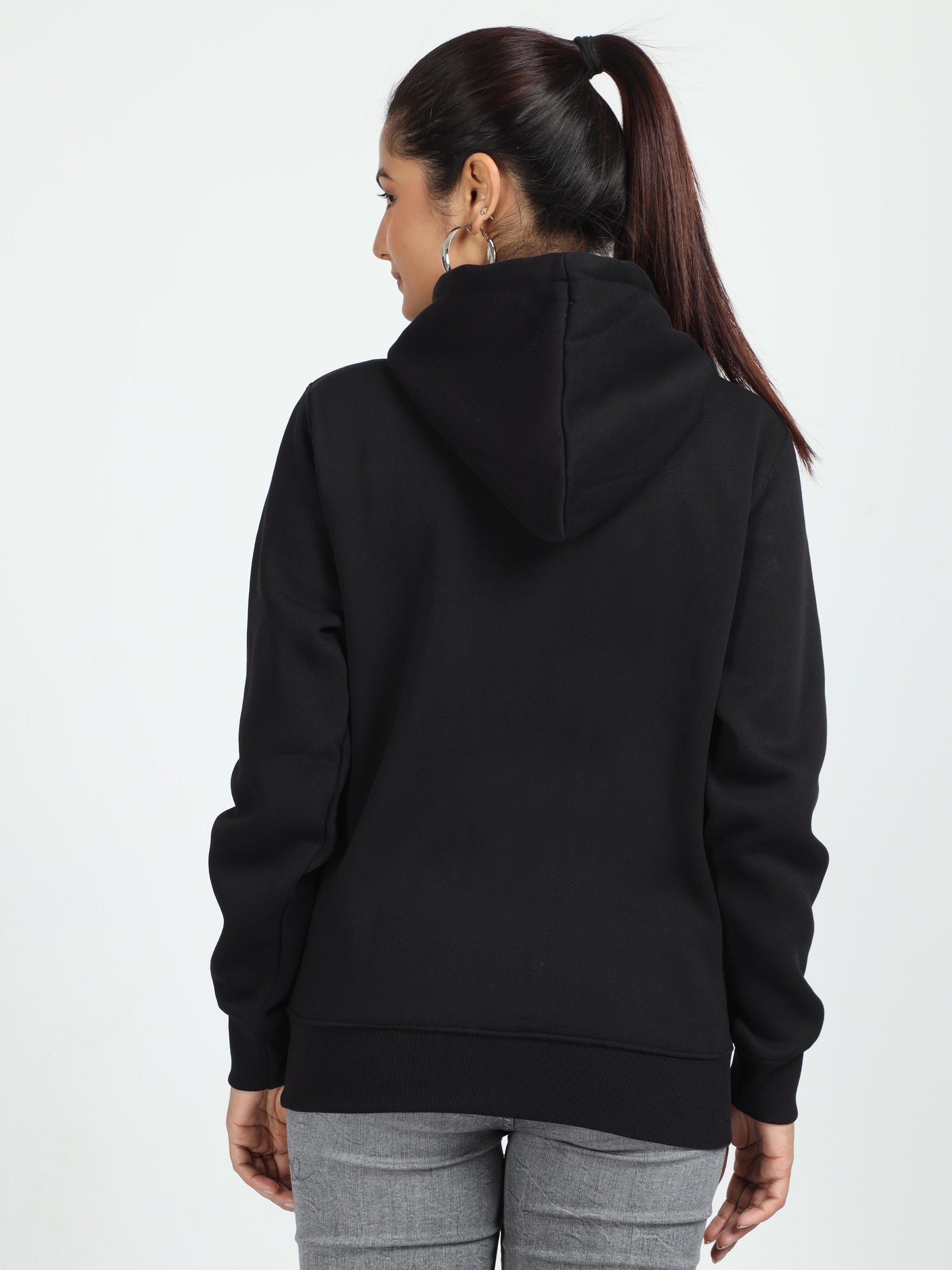 Black Zipper Hoodie