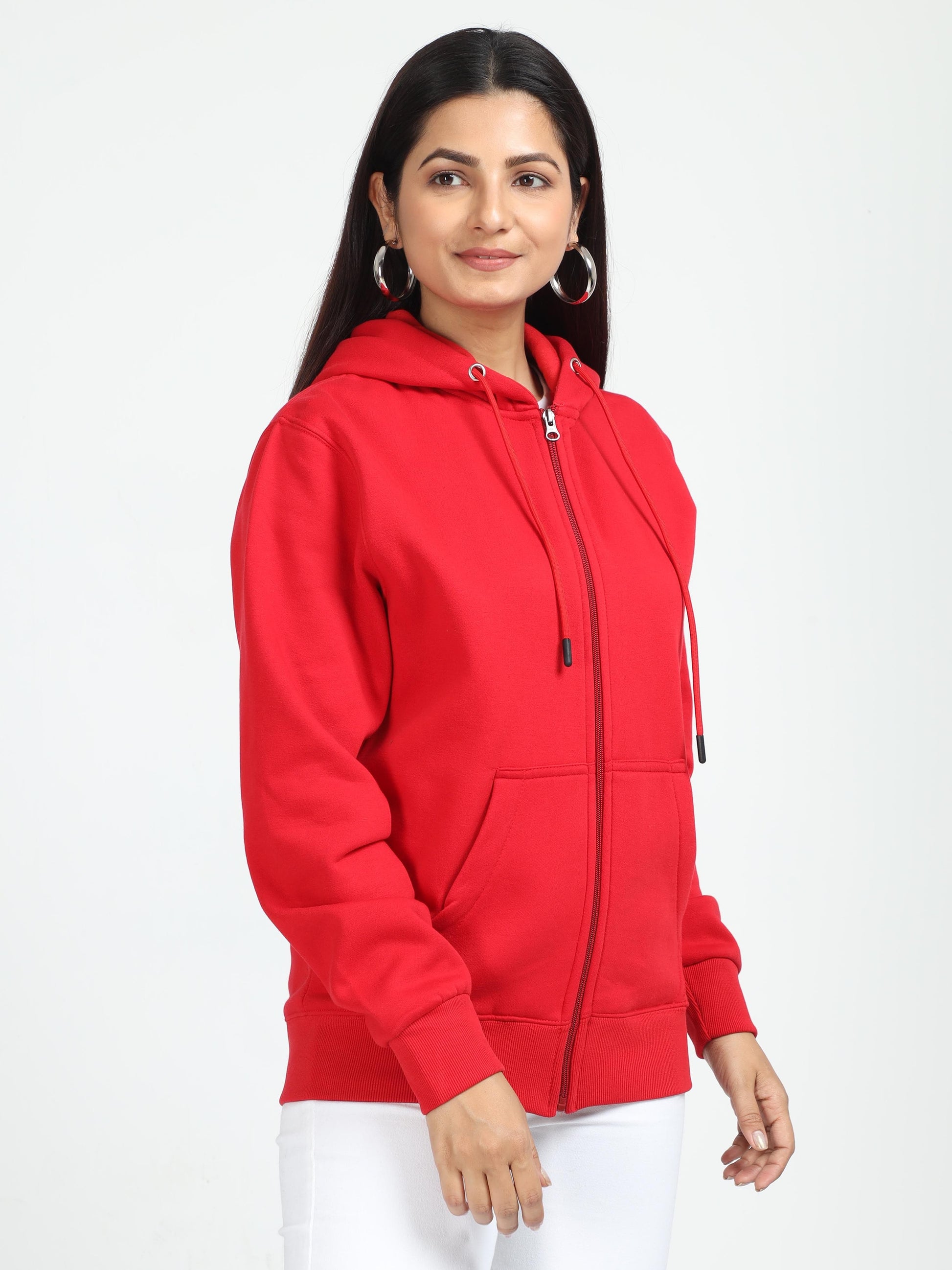 Red Zipper Hoodie
