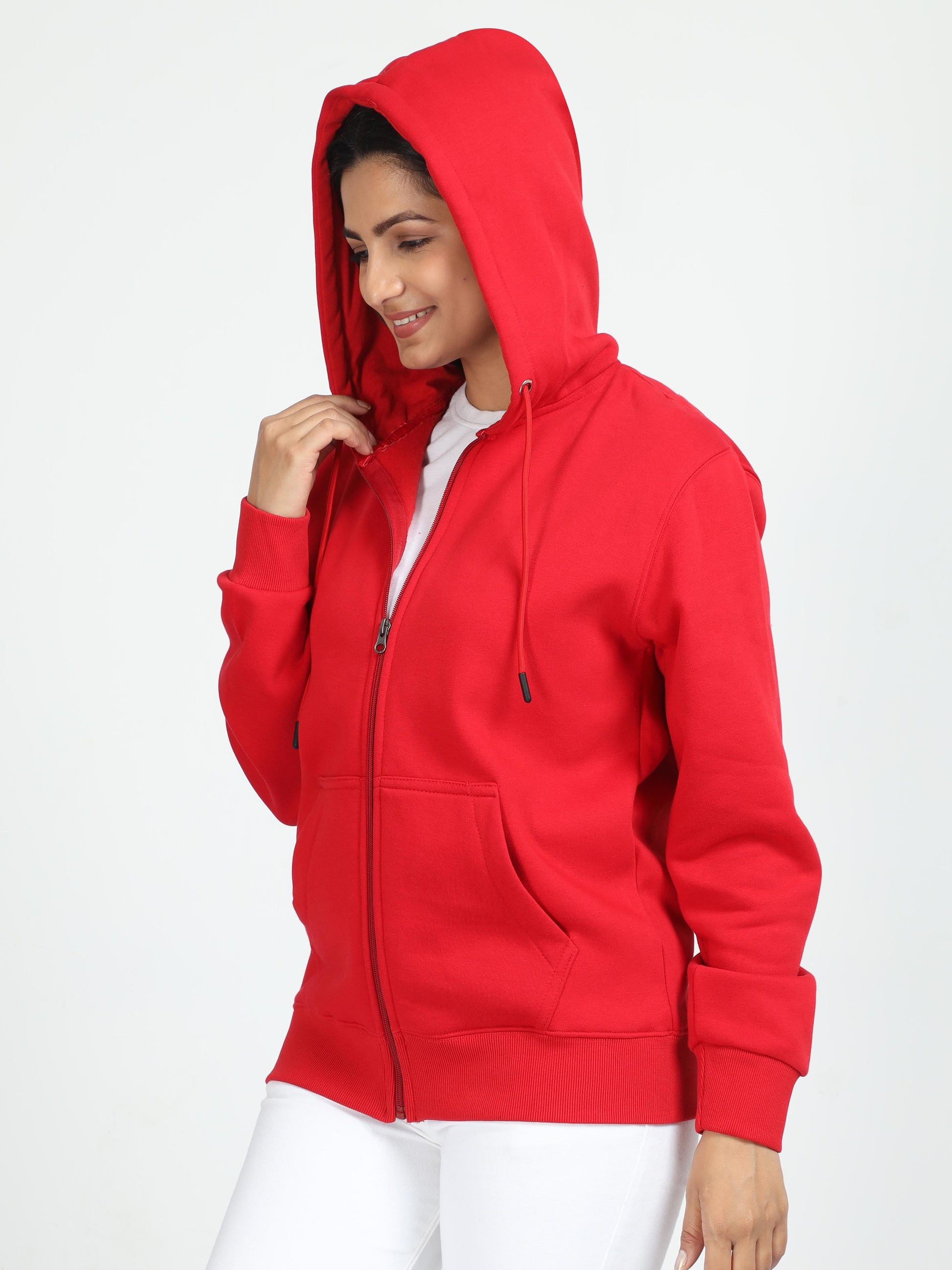 Red Zipper Hoodie
