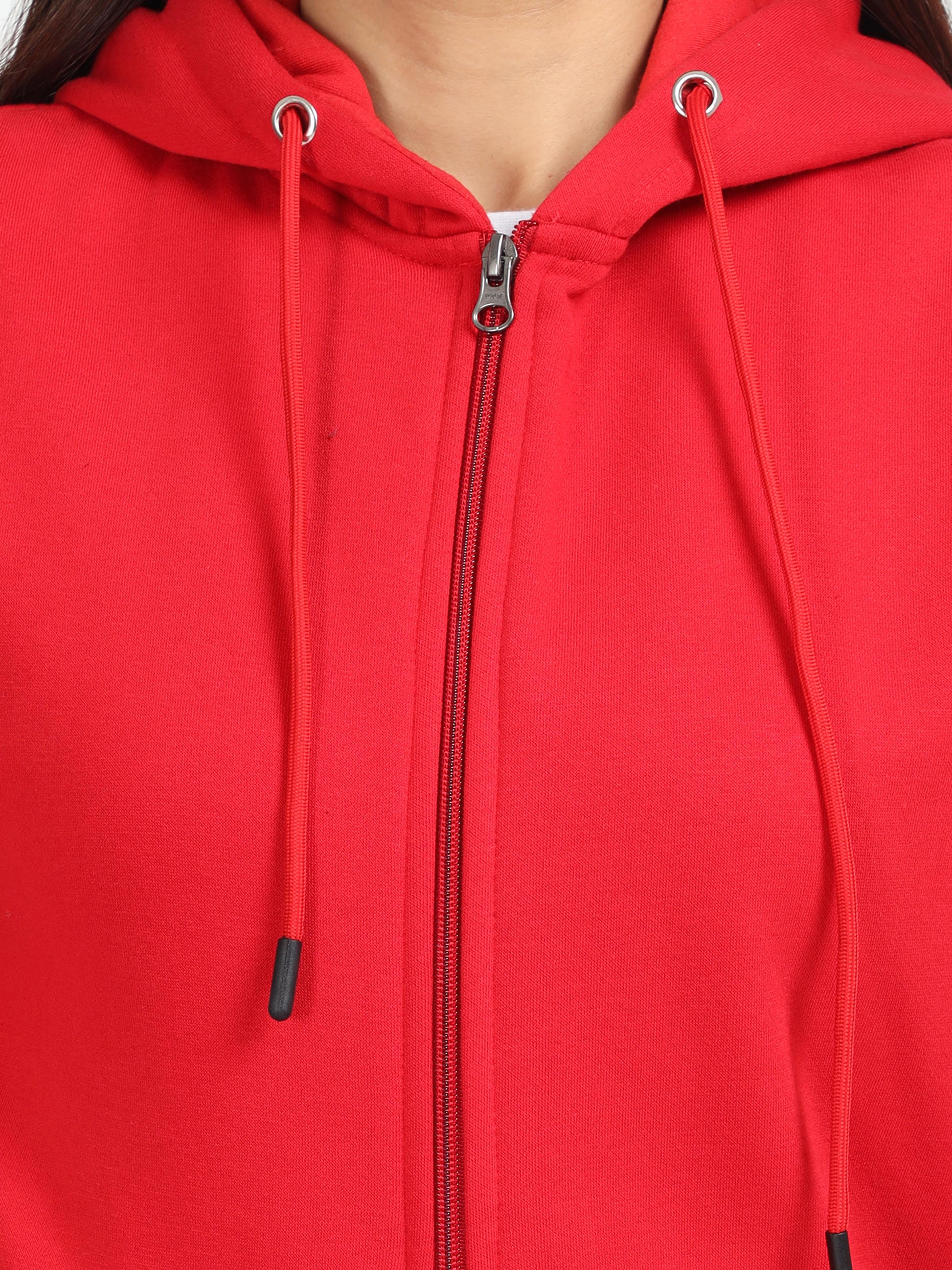 Red Zipper Hoodie