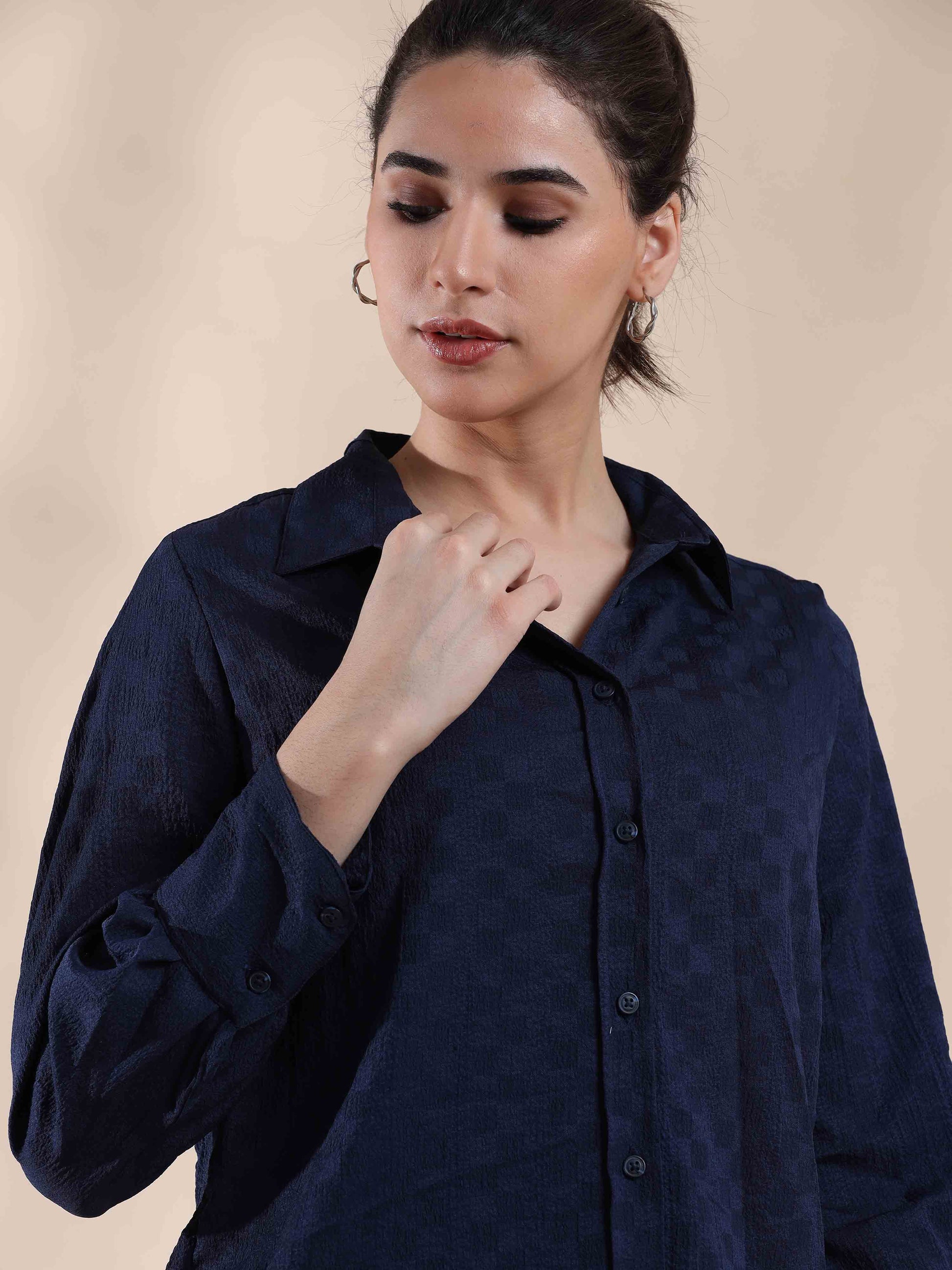 Dazzling Oasis Popcorn Shirt for women