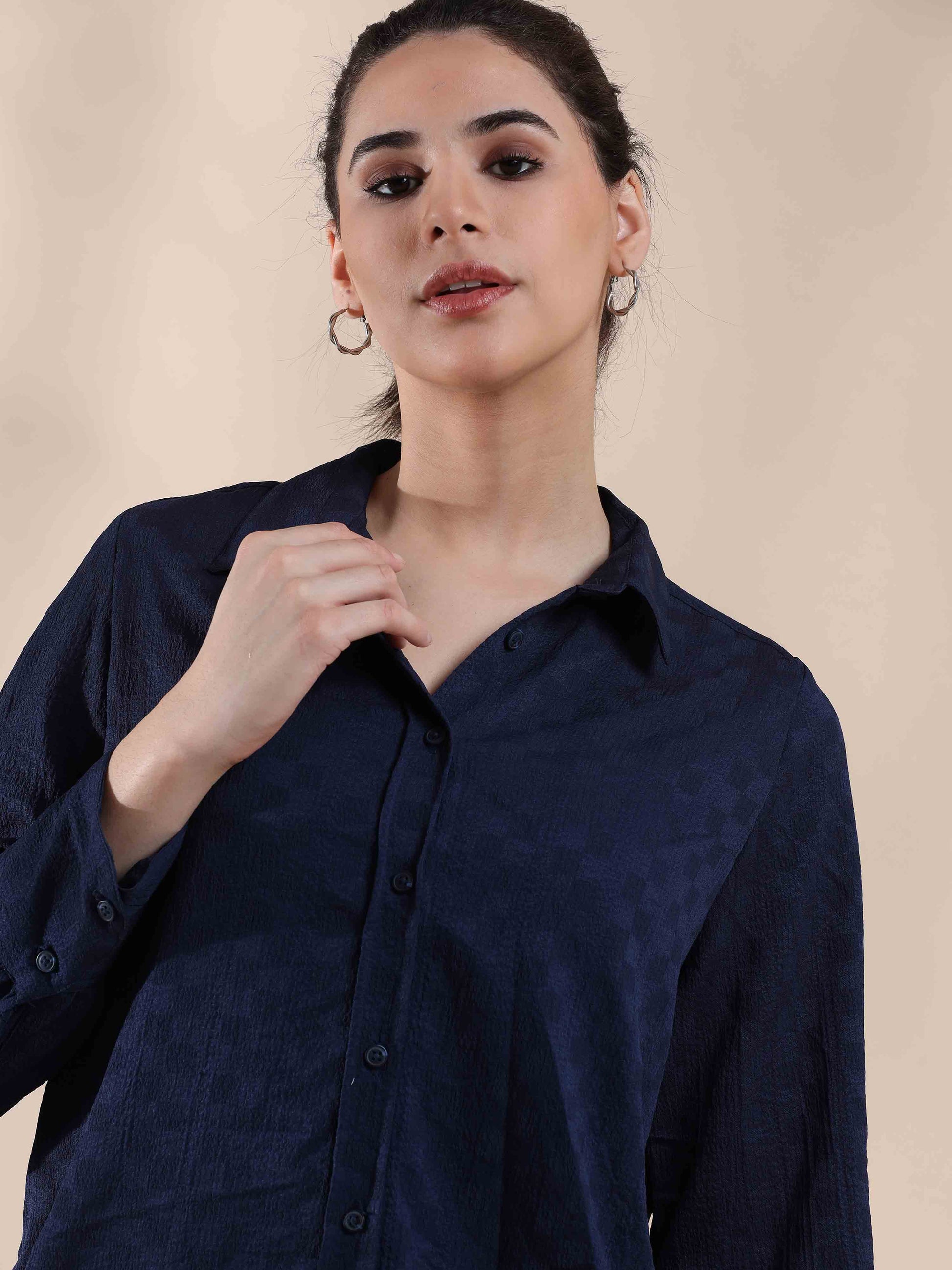 Dazzling Oasis Popcorn Shirt for women