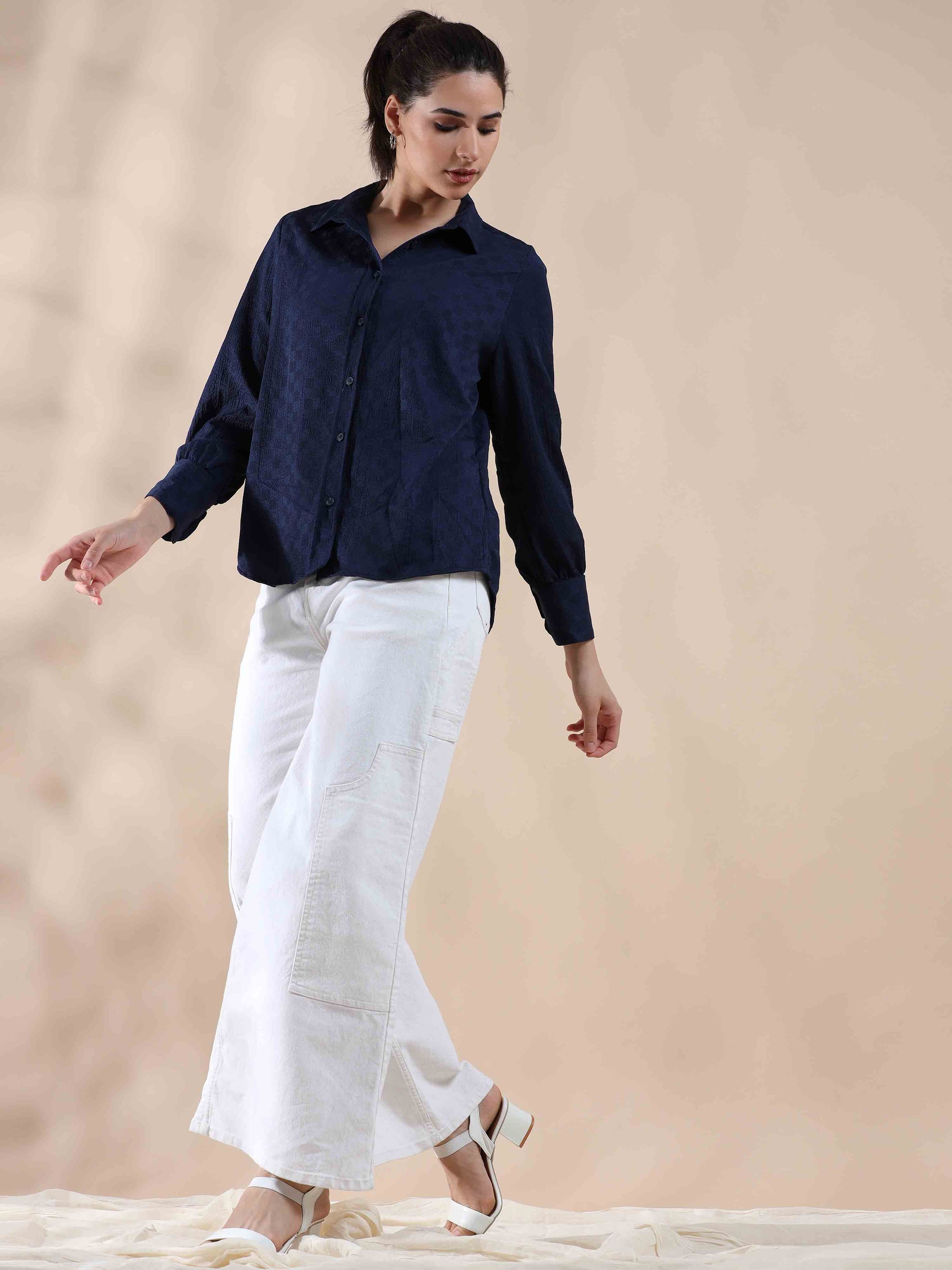 Dazzling Oasis Popcorn Shirt for women