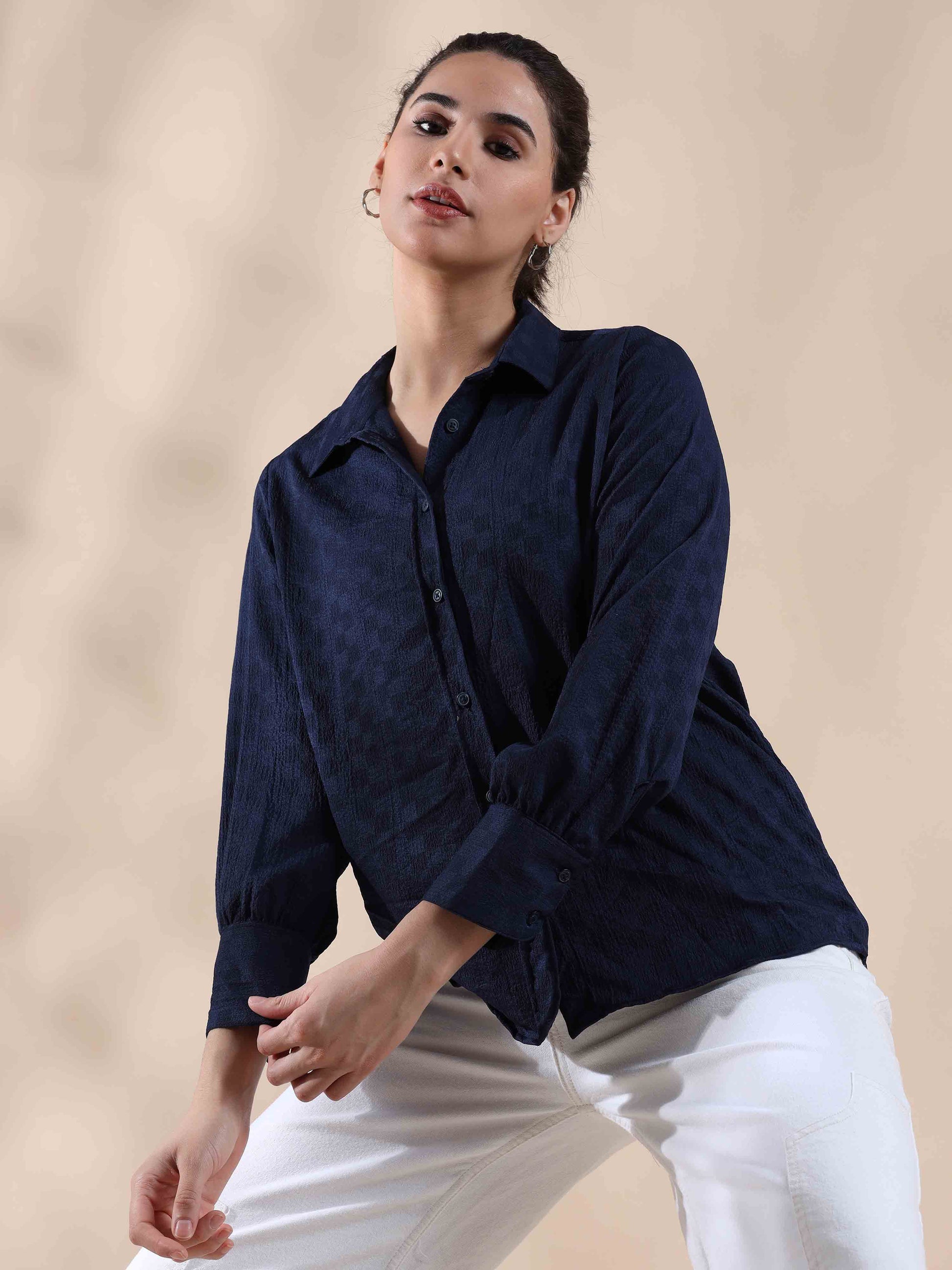 Dazzling Oasis Popcorn Shirt for women