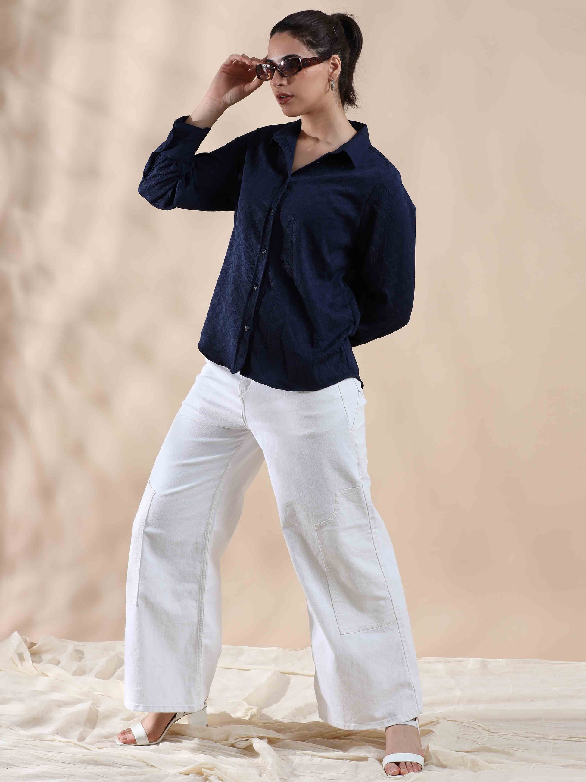 Dazzling Oasis Popcorn Shirt for women