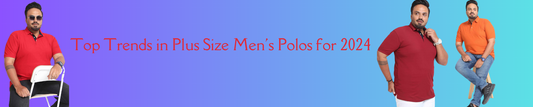 Plus size men polo