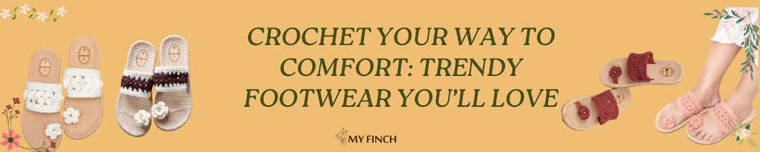 Crochet footwear 