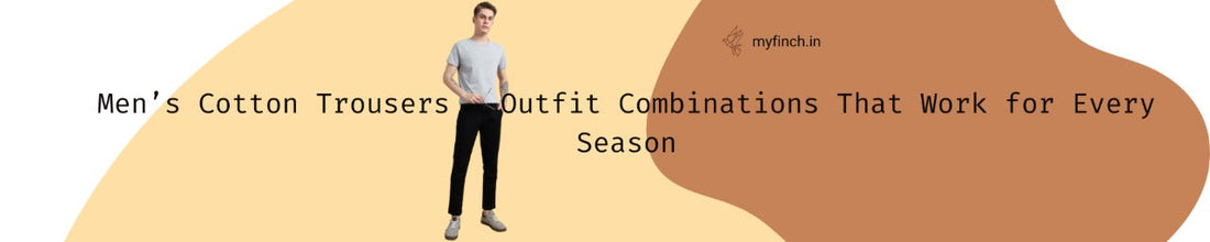 Cotton trousers men