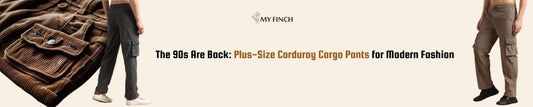 The 90s Are Back: Plus-Size Corduroy Cargo Pants for Modern Fashion