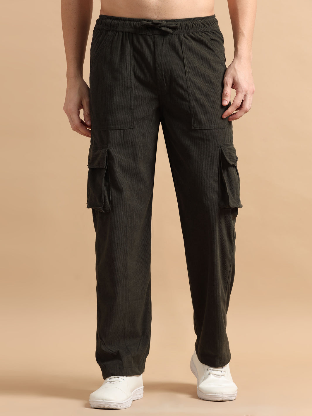 Caruso | Men’s Corduroy Cargo Pants