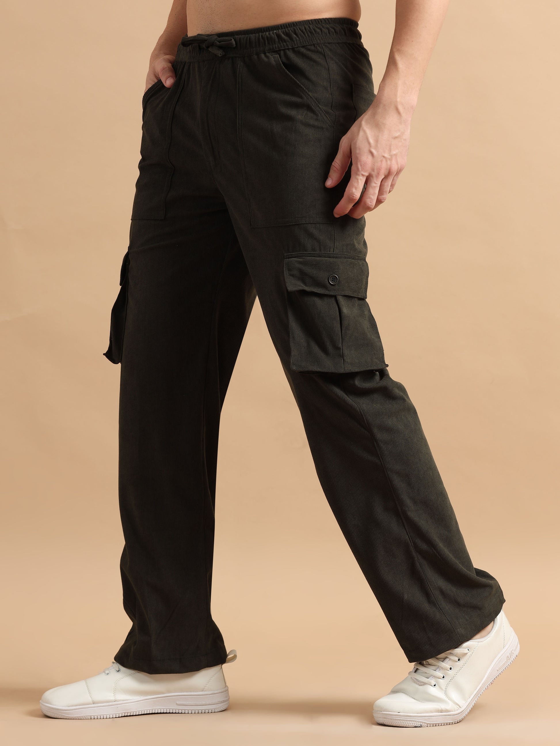 Olive Cargo Pants Men