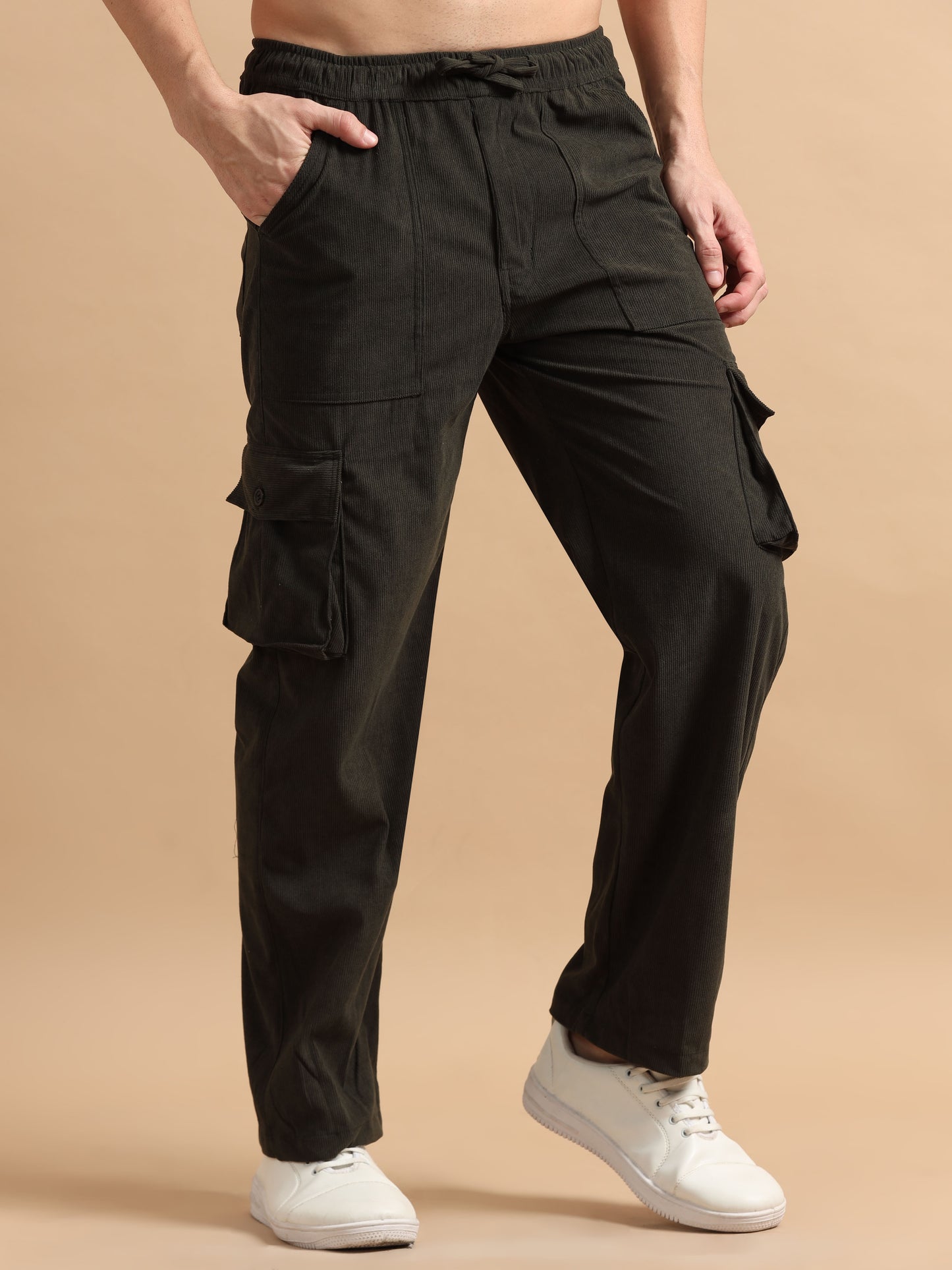 Olive Cargo Pants Men