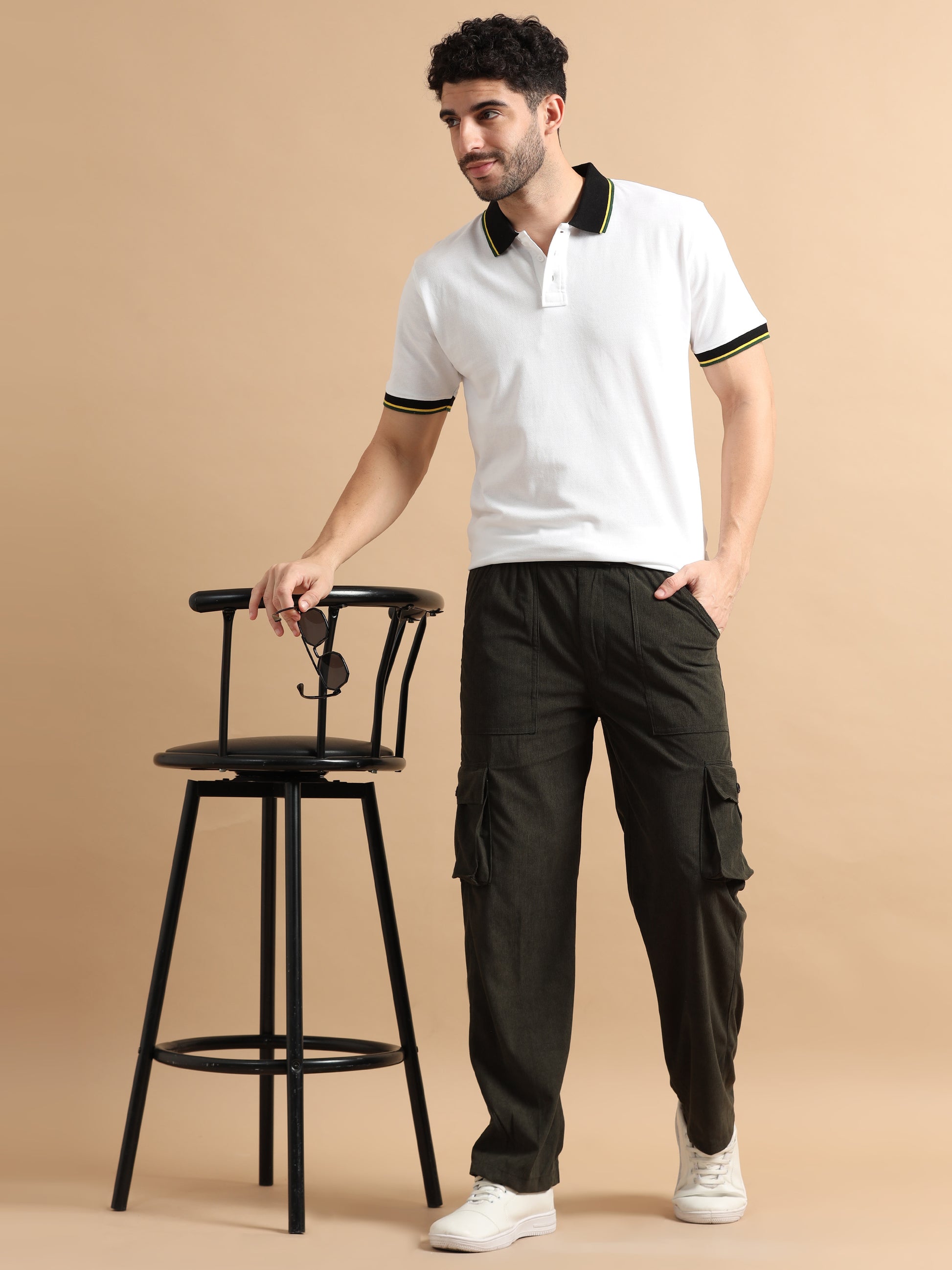 Olive Cargo Pants Men