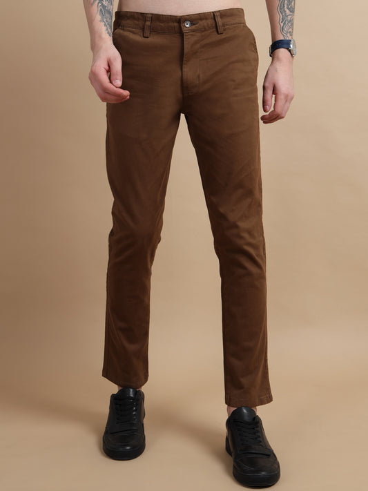  ComfiTwill Stretch Dark Brown Pants for Men 