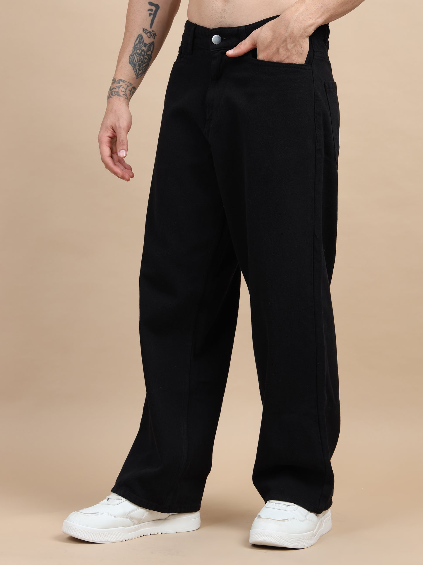 Ink Black Denim Pant