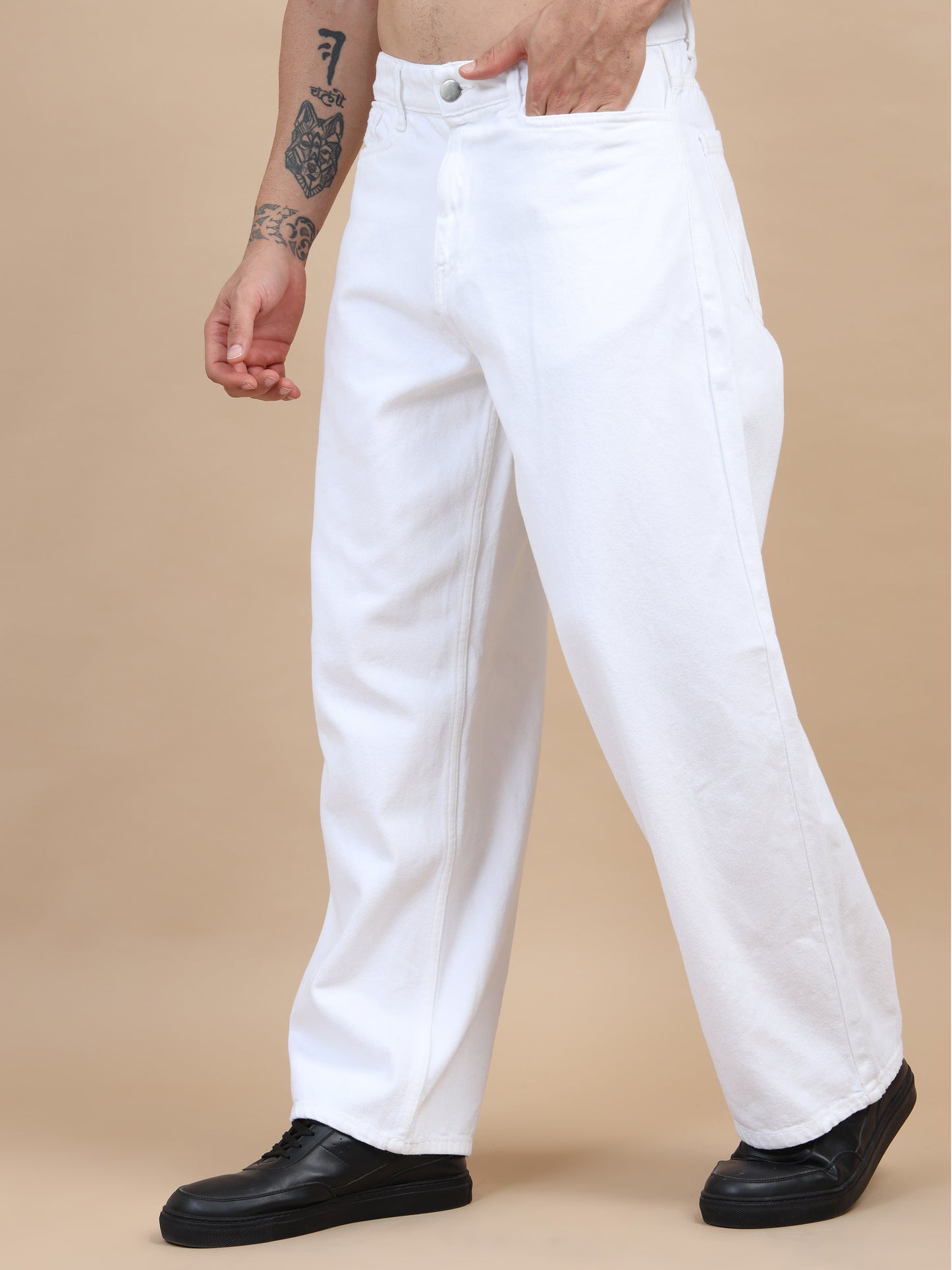 White Denim Pant