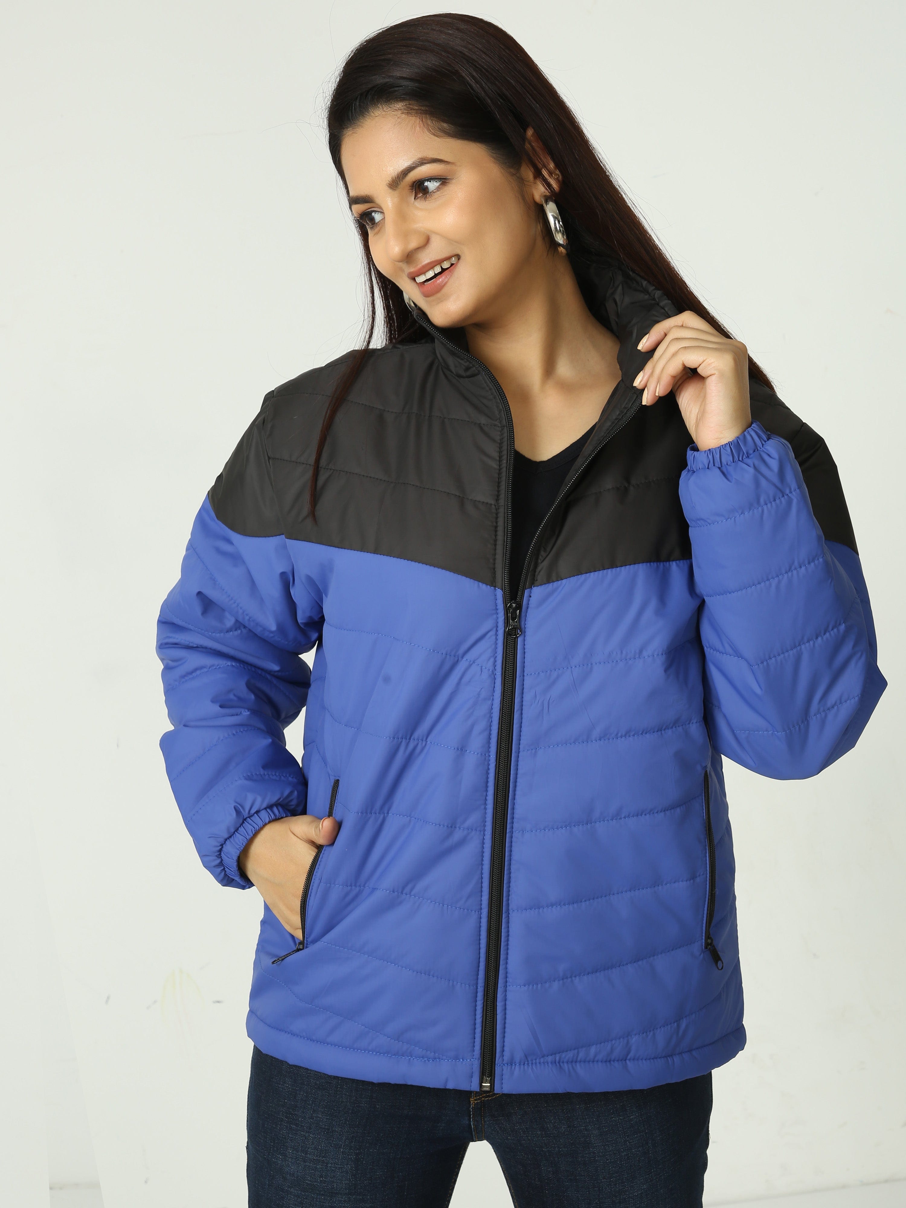 Shop Trendy black and Blue jacket For women Online