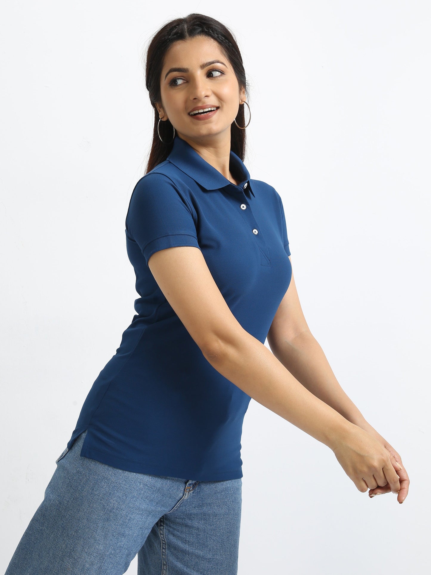 Harbour Blue Women's Polo T-shirt