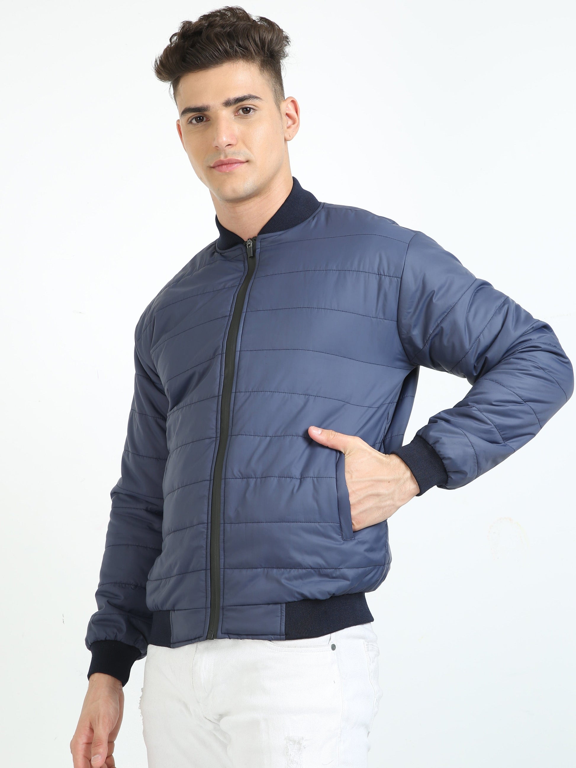 Buy Trendy Navy blue jacket mens Online in India – Finch