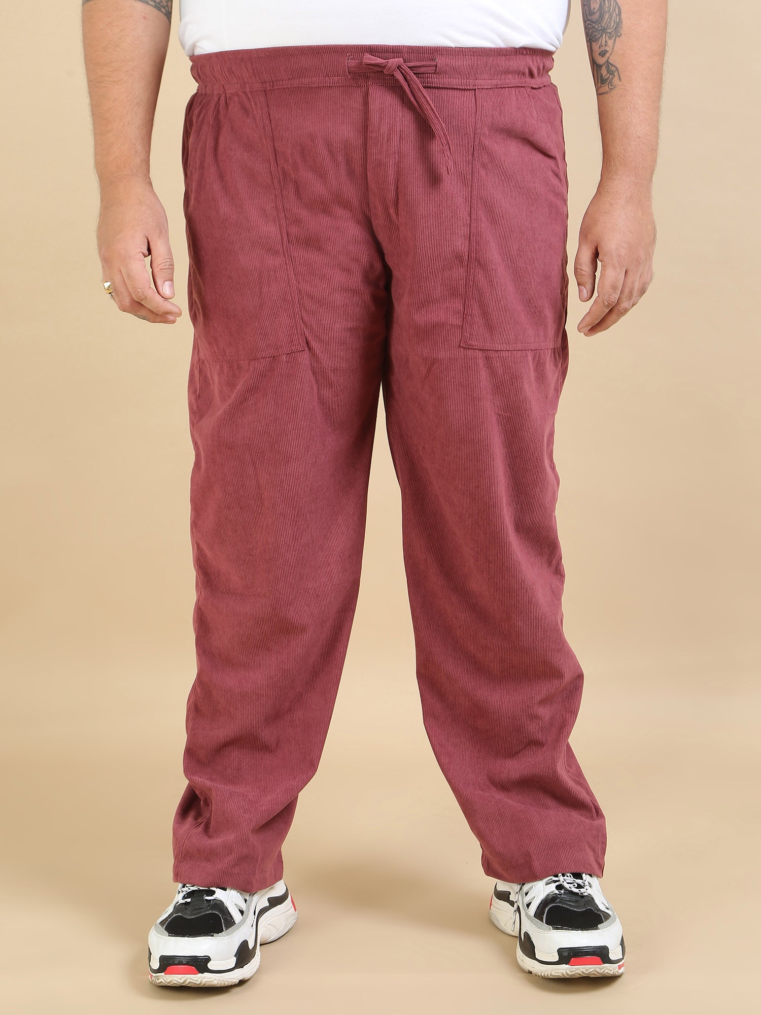 Copper Rust Corduroy Plus Size Mens Trousers​ 