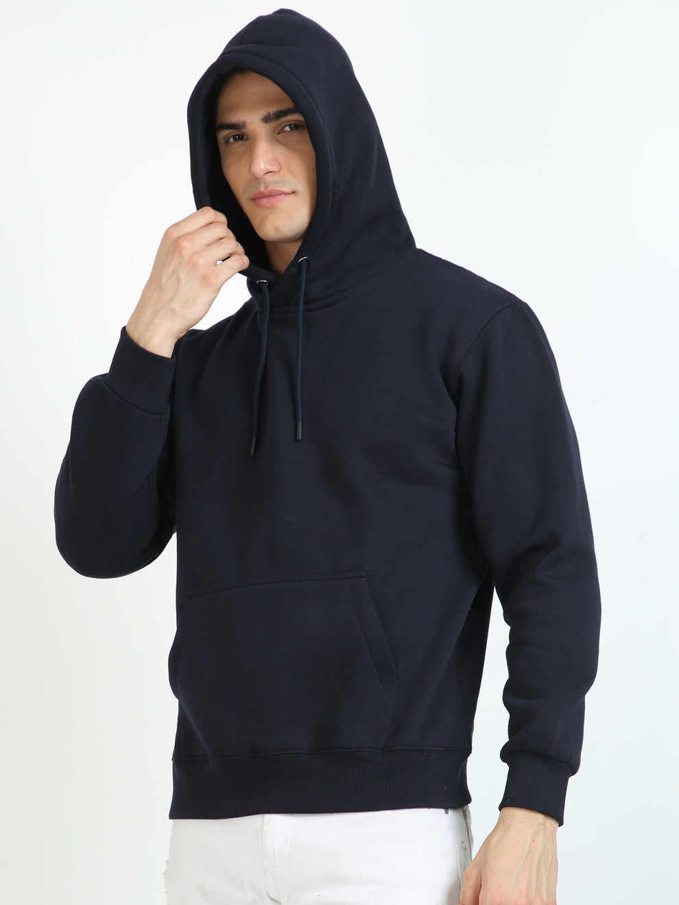 Buy Trendy Navy Hoodie For Men Online at Finch